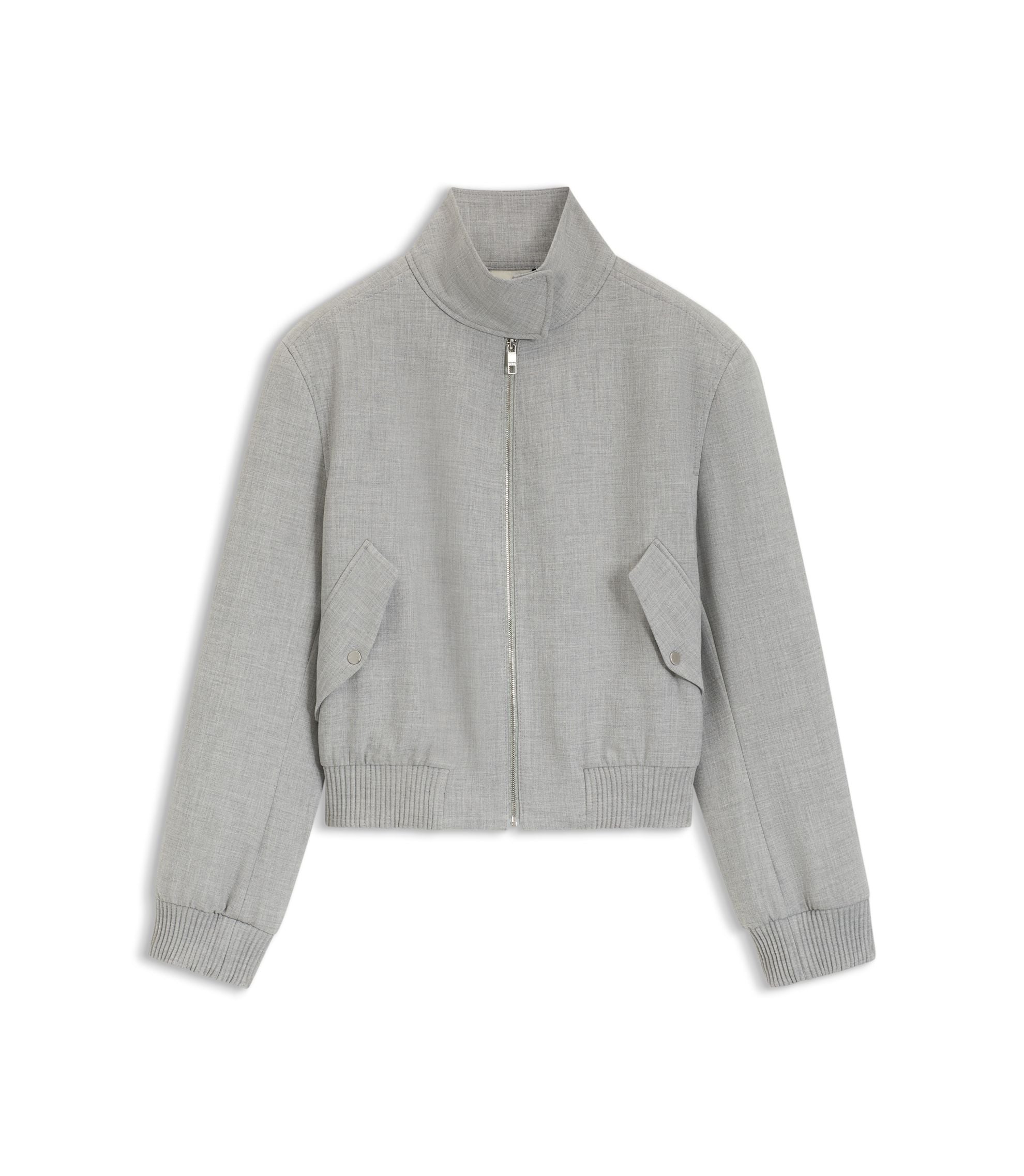 Boss Regular Fit Blazer In Stretch Twill Patterned Women's