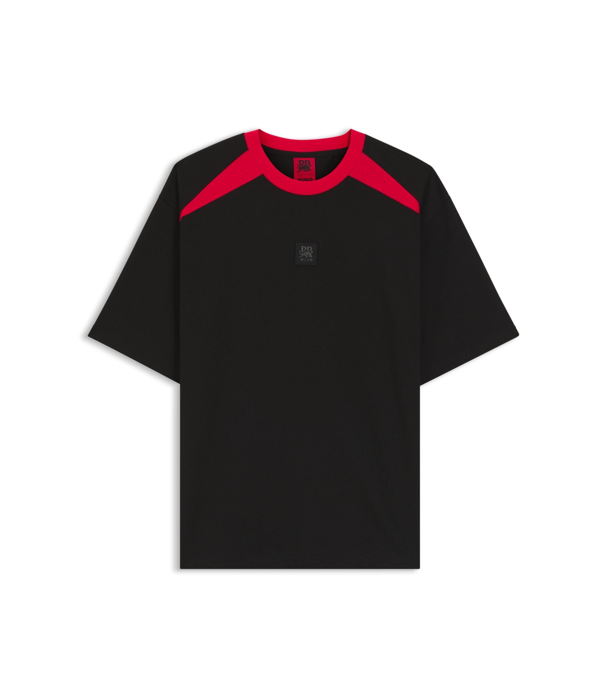 Hugo X Rb Cotton T Shirt With Bull Motif Black