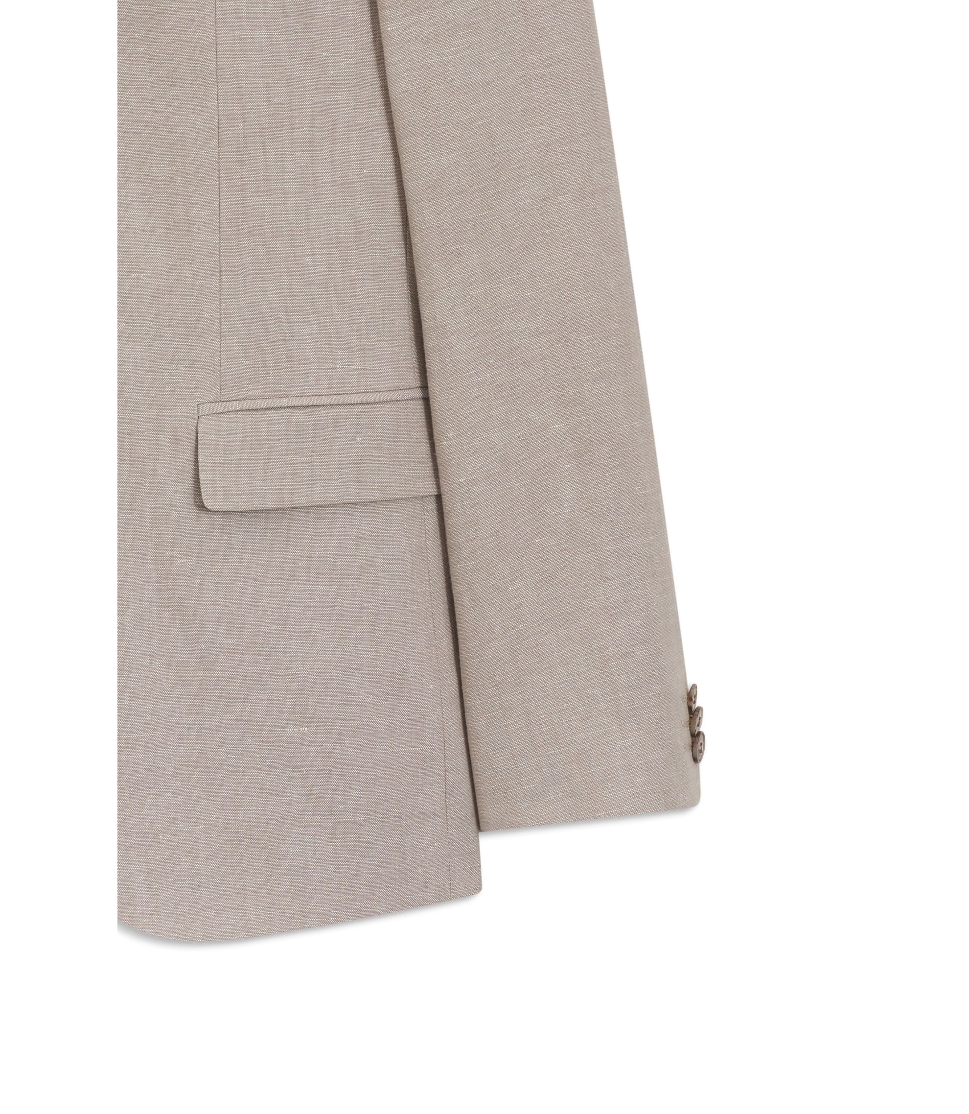 Hugo Three Piece Extra Slim Fit Suit Light Brown