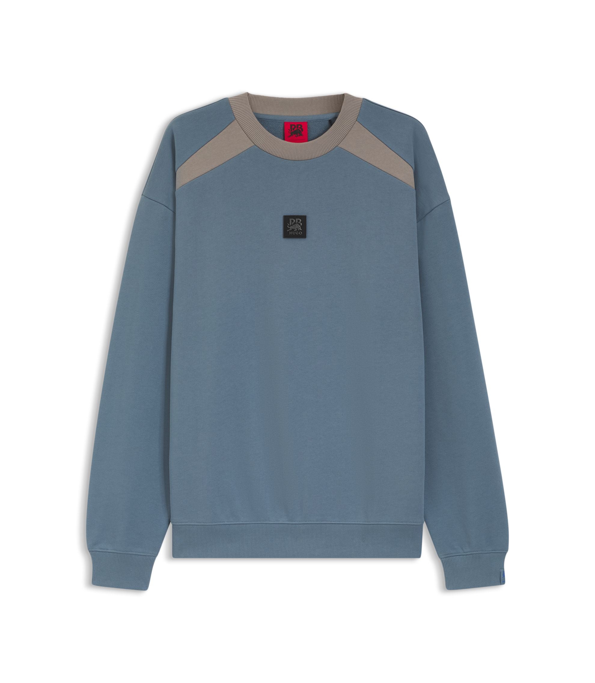 Hugo X Rb Cotton Terry Sweatshirt With Bull Motif Dark Grey