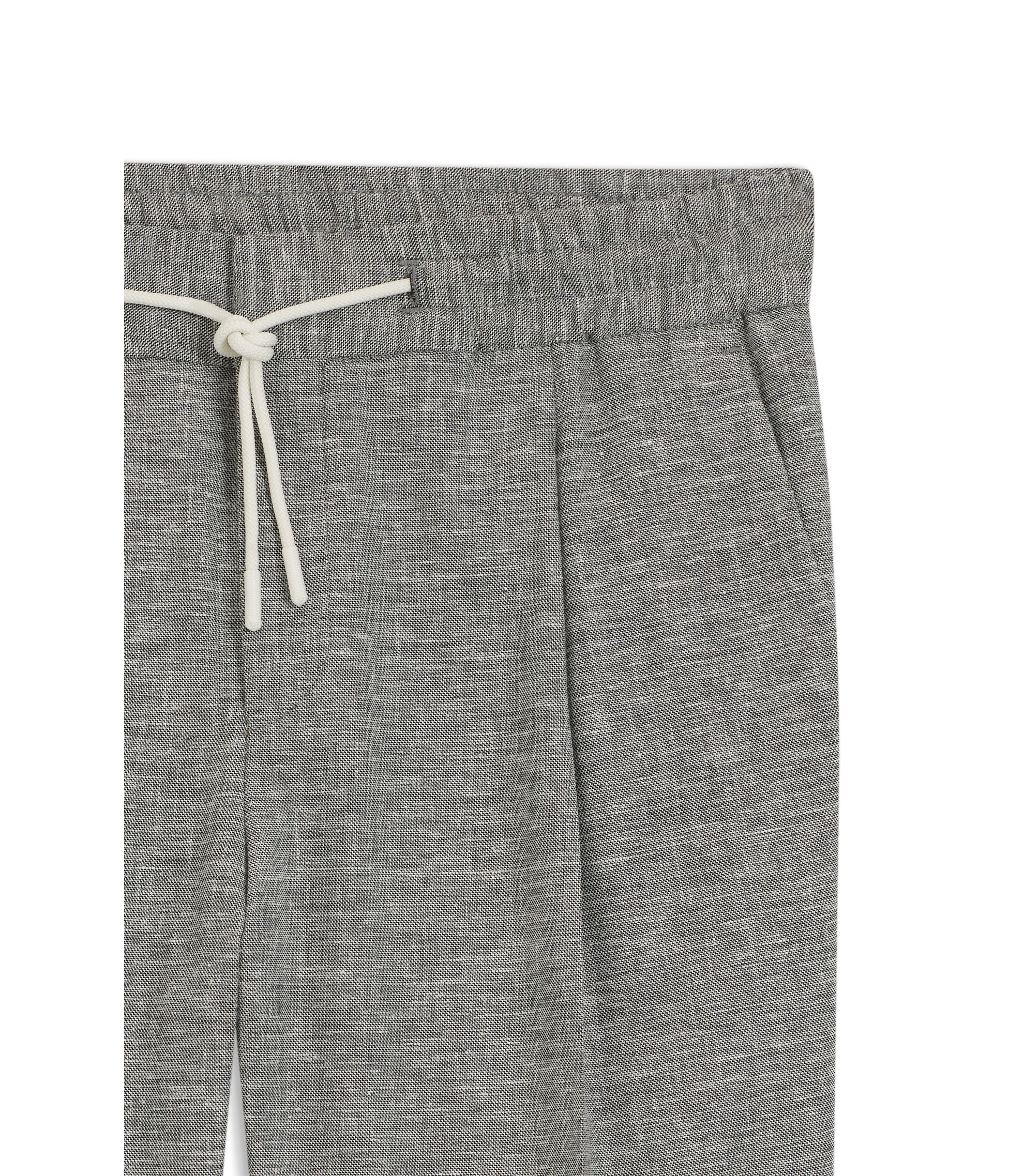 Hugo Slim Fit Trousers In Performance Sharkskin Dark Grey