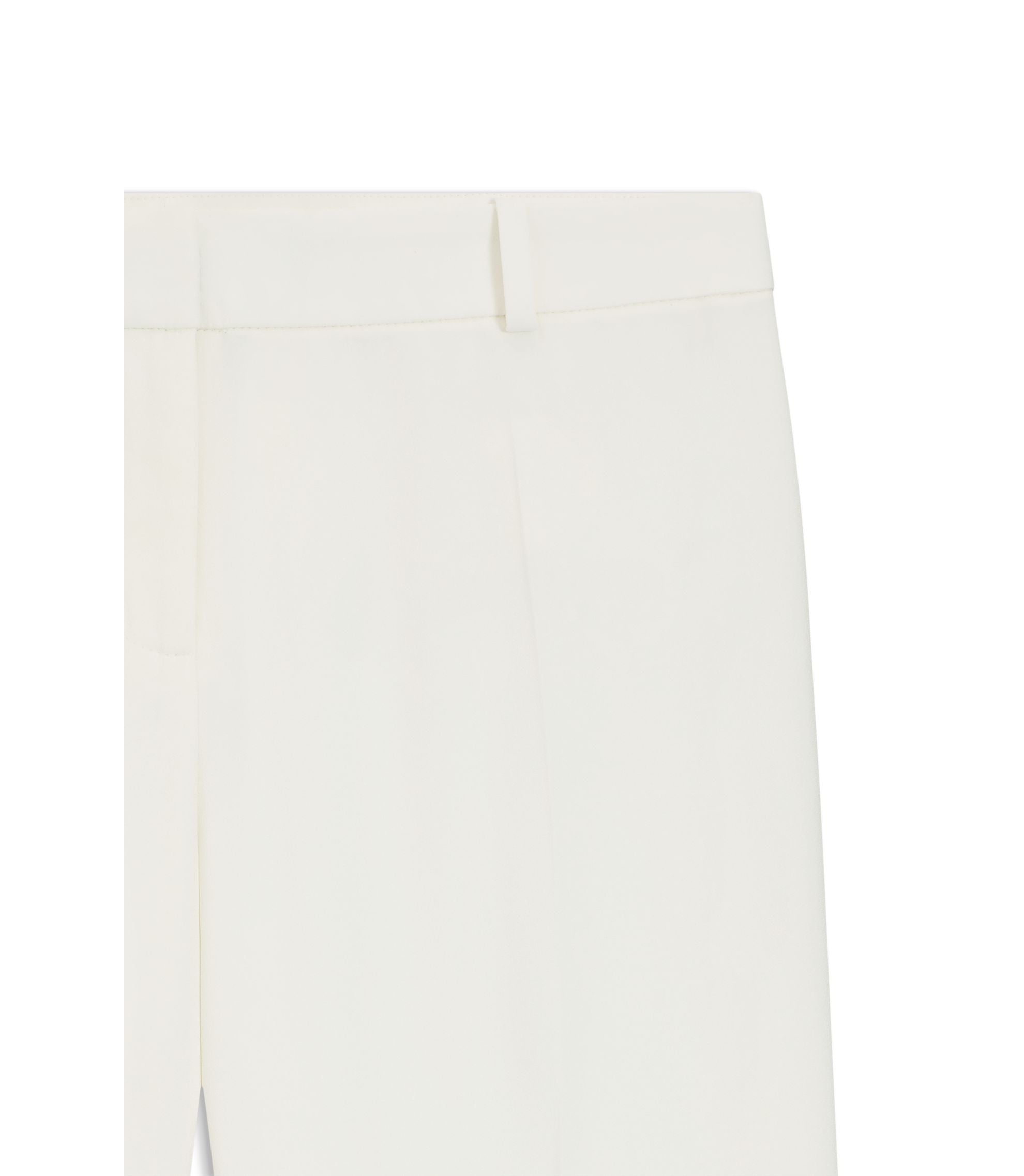 Hugo Regular Fit Trousers With Kick Flare White Women's