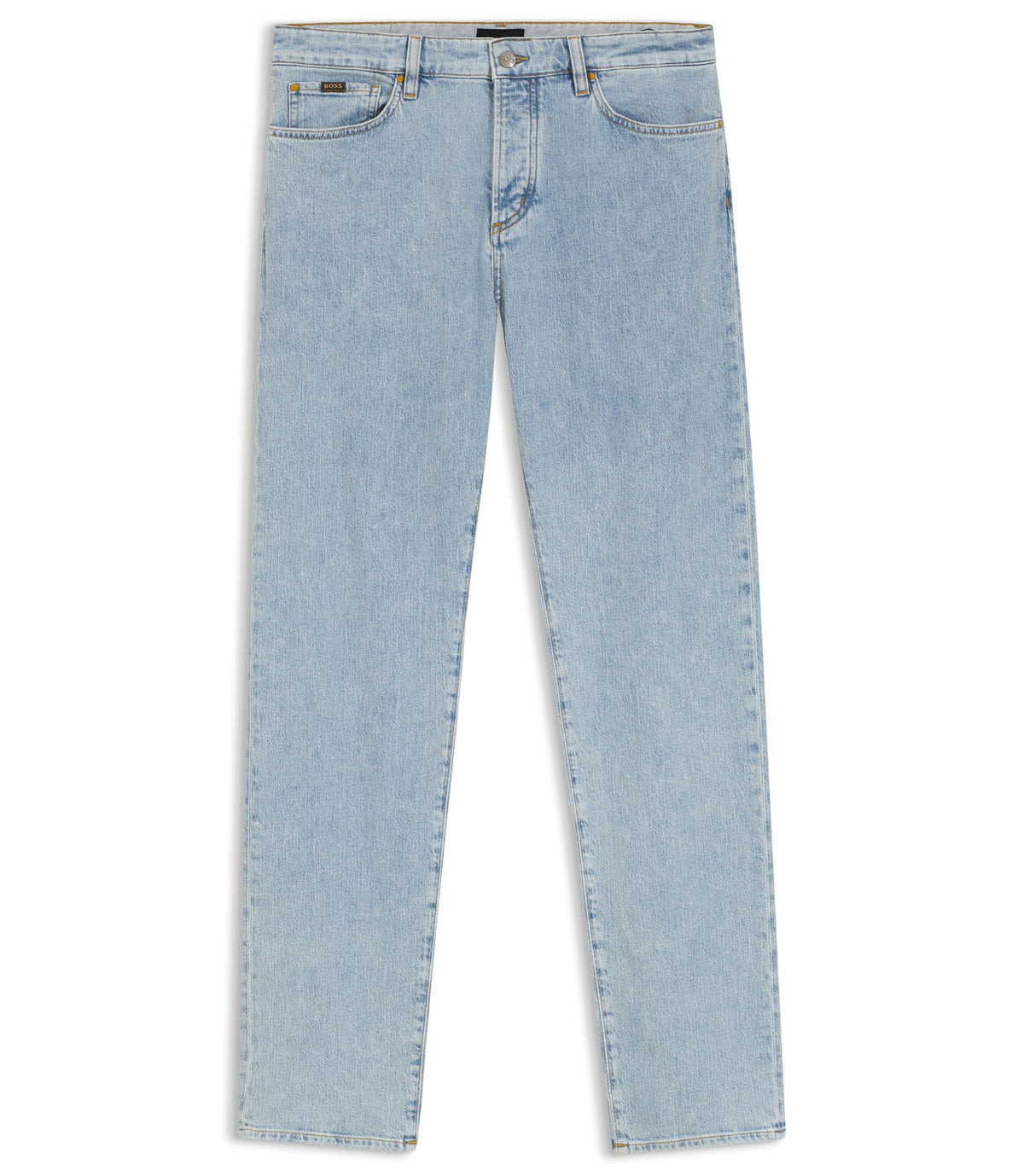 Boss Bright Blue Jeans In Comfort Stretch Denim Light Blue