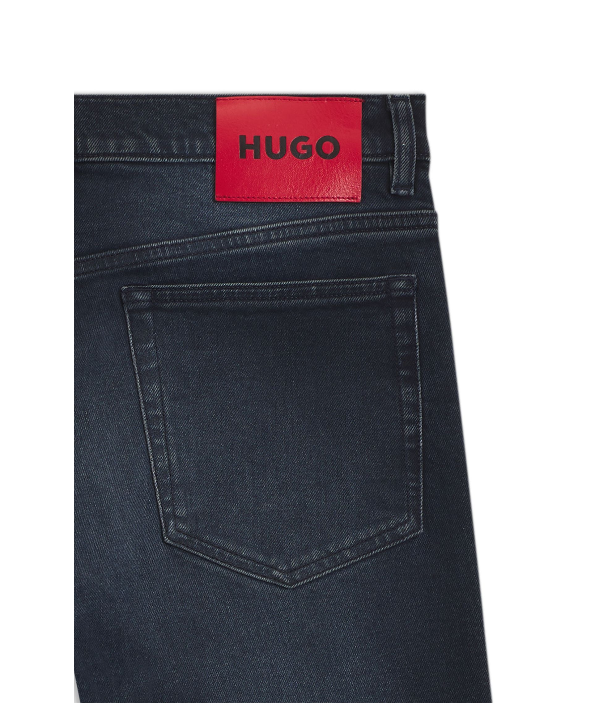 Hugo Slim Fit Jeans In Dark Blue Stretch Denim Dark Blue