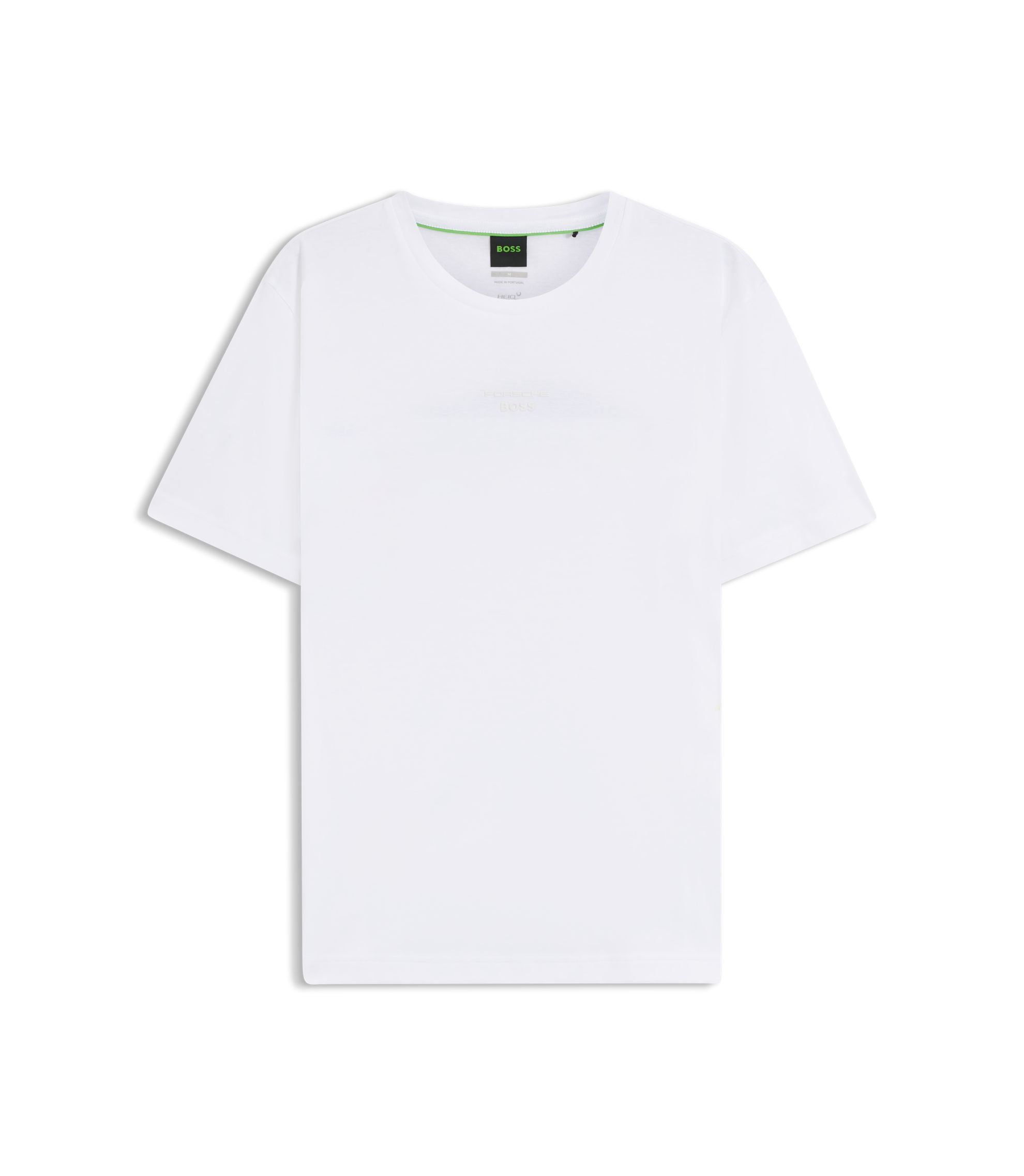 Boss Porsche X Boss Mercerized Cotton T Shirt With Rear Graphics White
