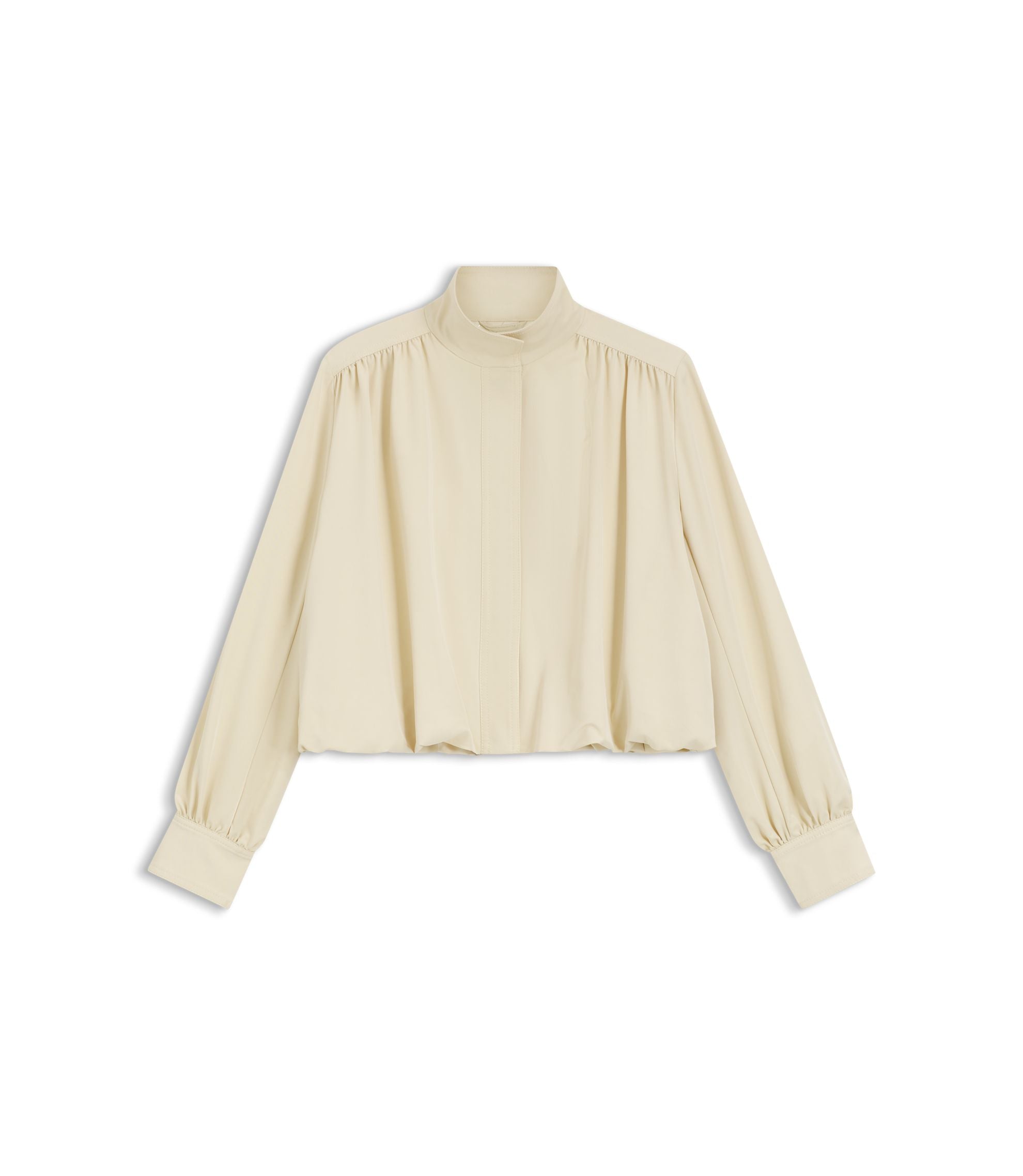 Boss Relaxed Fit Blazer With Balloon Hem Light Yellow Women's