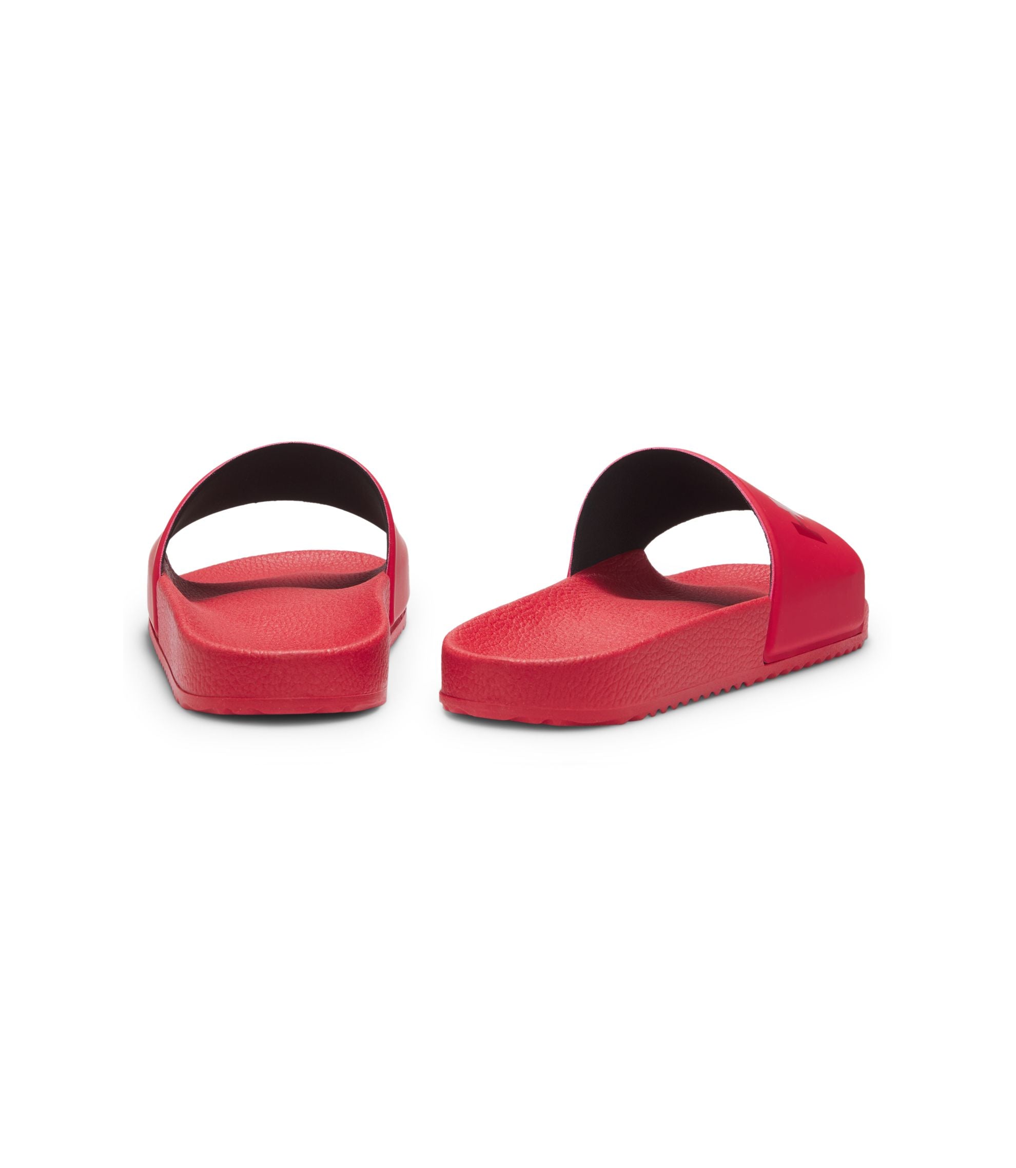 Hugo Italian Made Slides With Tonal Logo Red Red