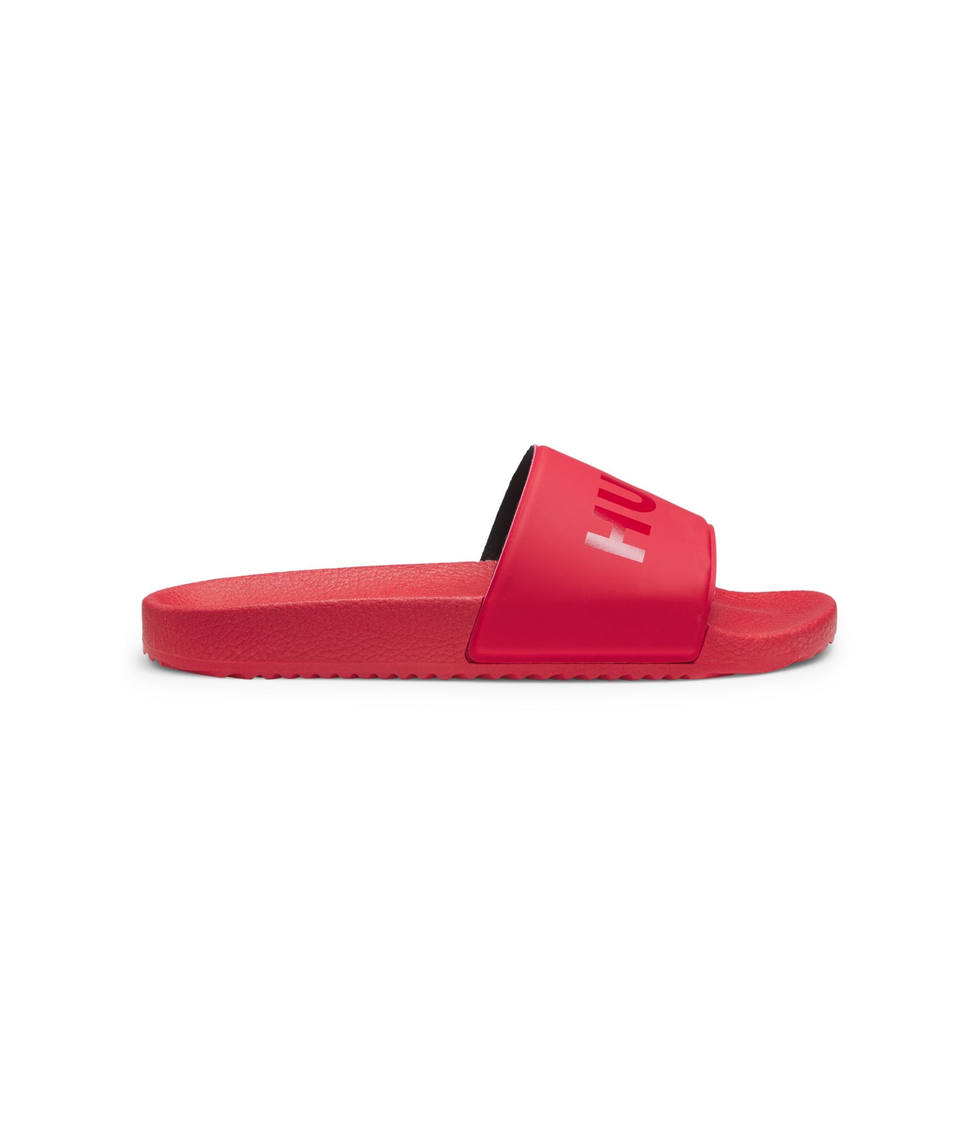 Hugo Italian Made Slides With Tonal Logo Red Red