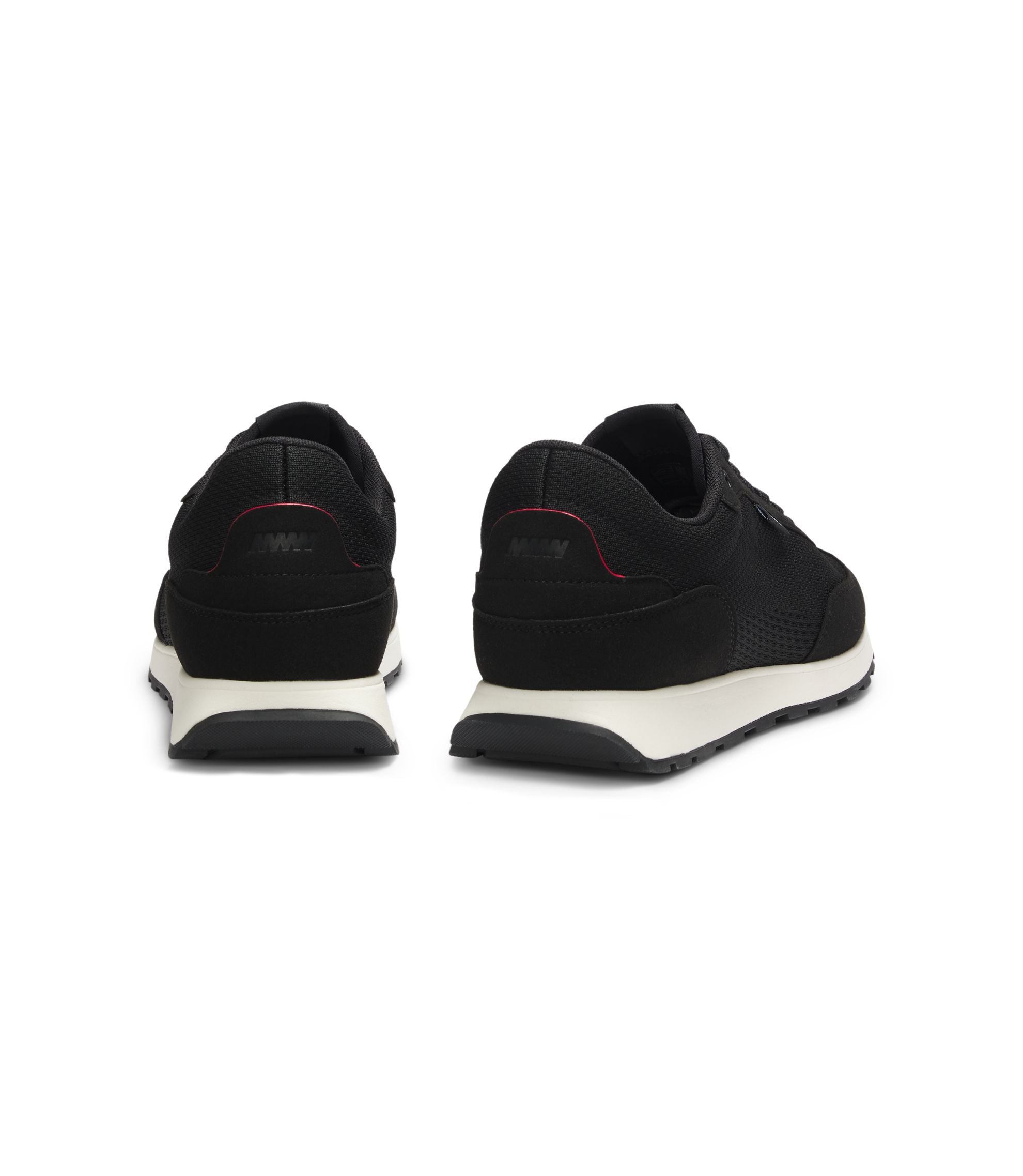 Hugo Knitted Upper Sneakers With Logo Flag Black Black