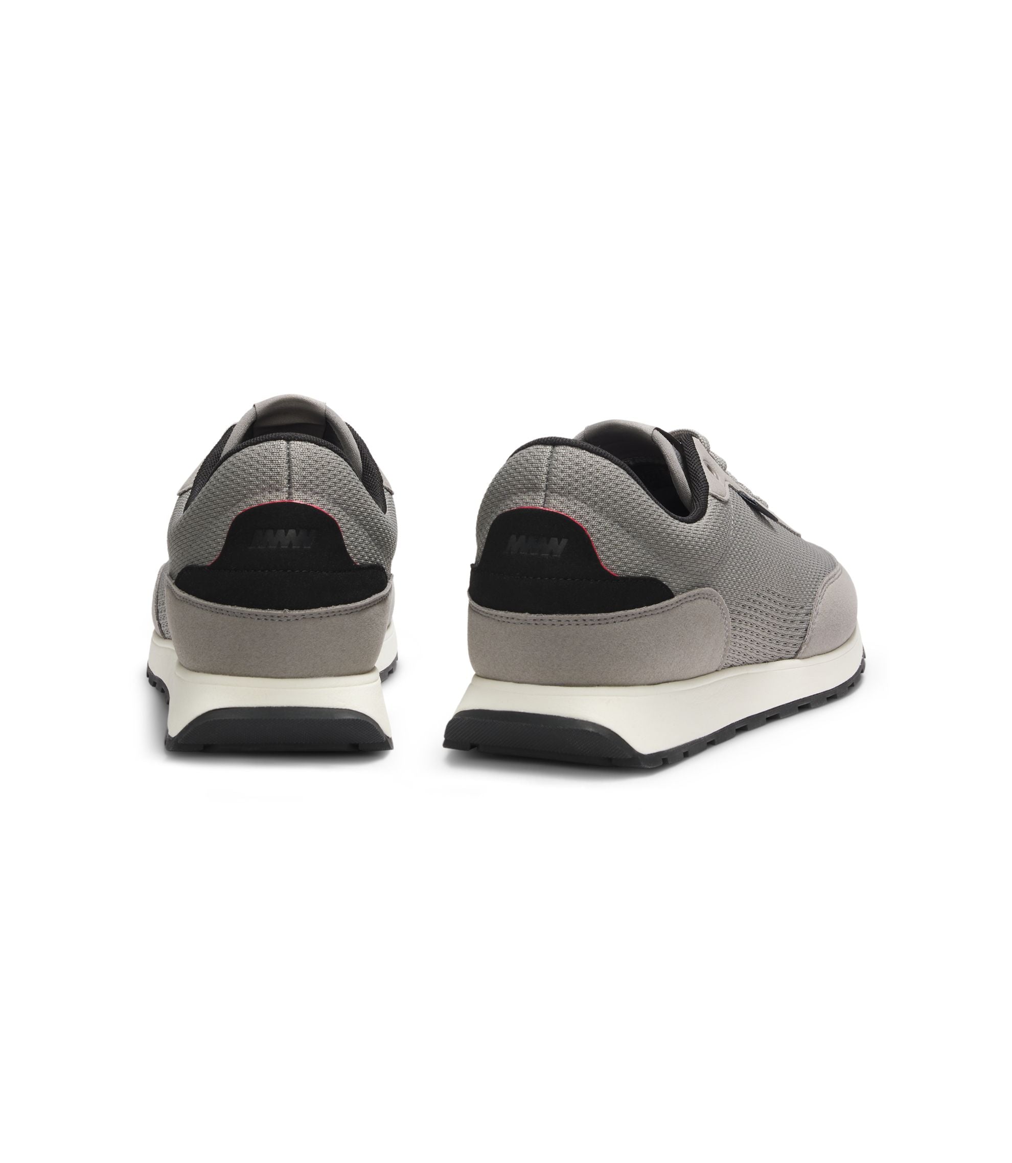 Hugo Knitted Upper Sneakers With Logo Flag Light Grey Light Grey
