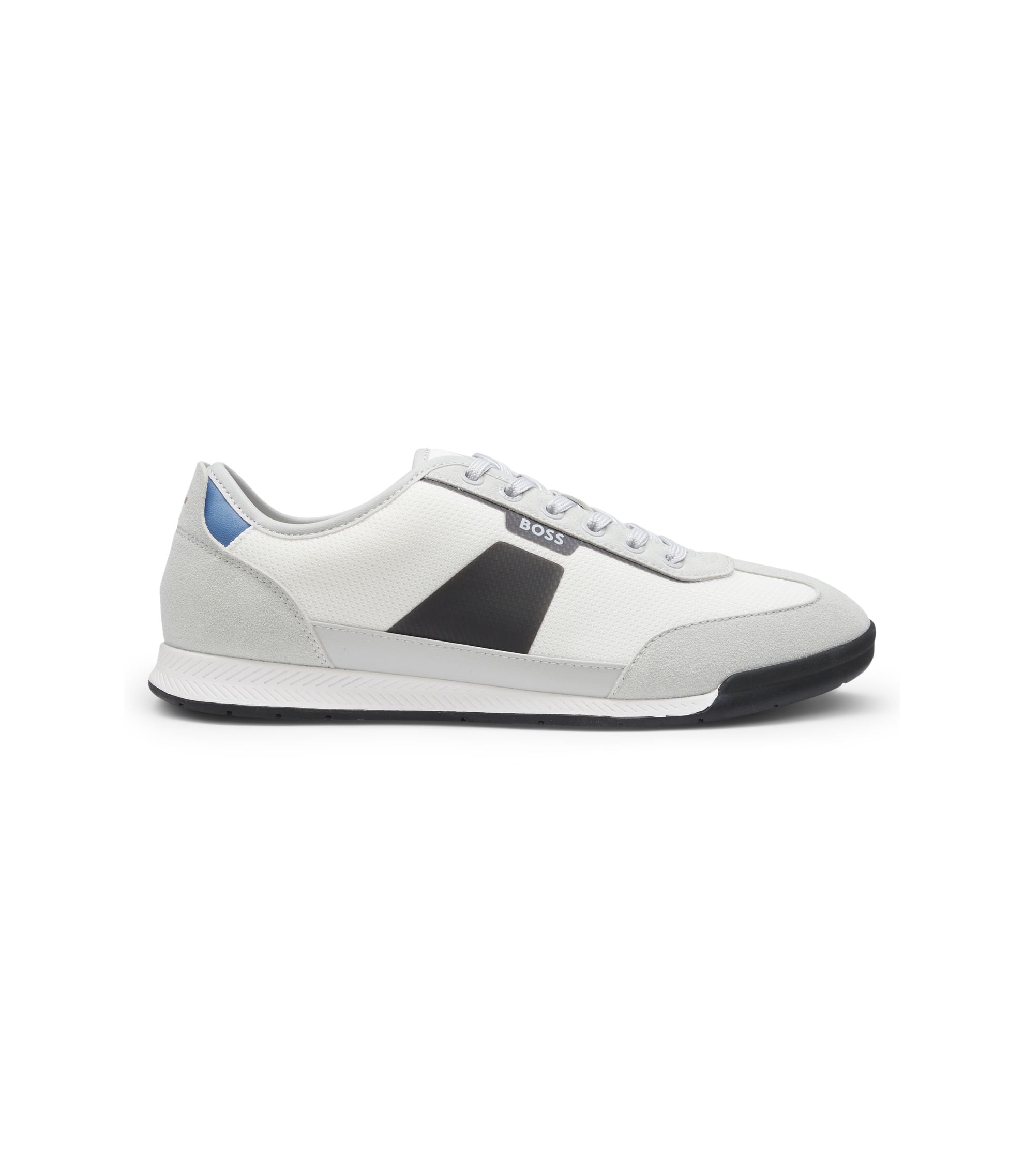 Boss Trainers With Mesh Detailing Light Grey Light Grey