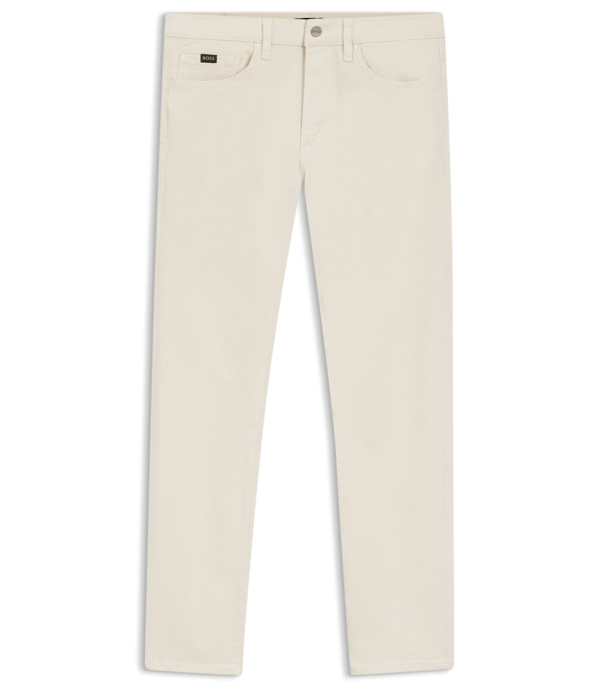 Boss Slim Fit Jeans In Comfort Stretch Denim White