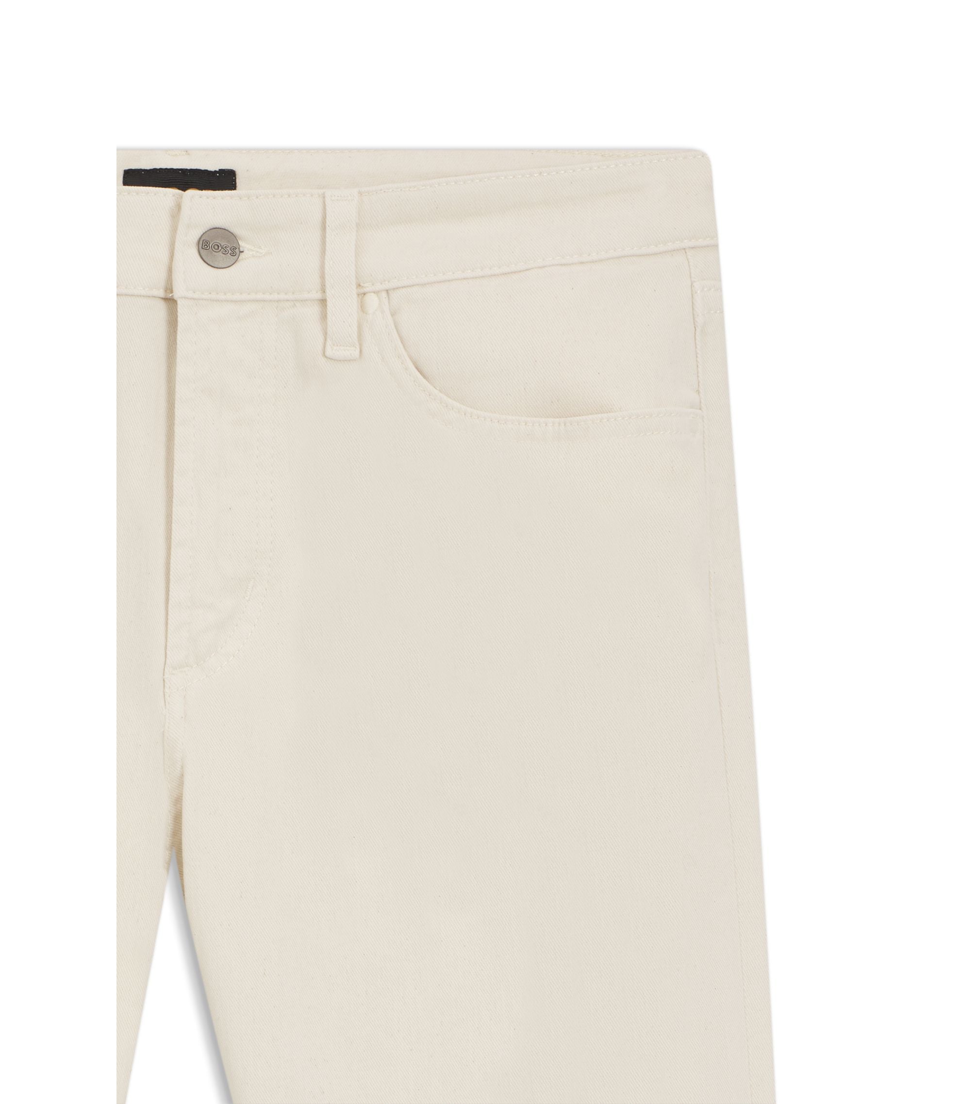 Boss Slim Fit Jeans In Comfort Stretch Denim White