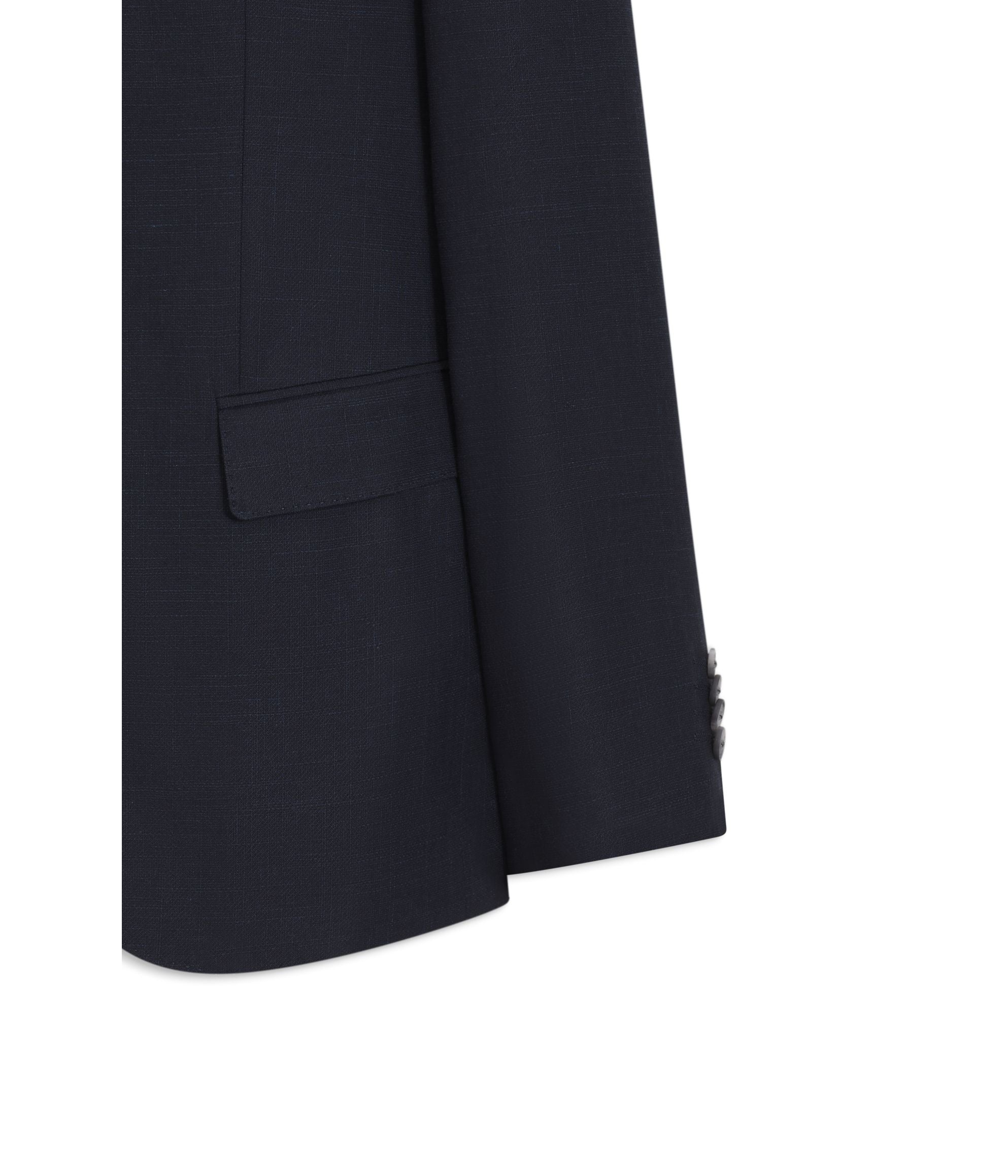 Boss Two Piece Slim Fit Suit In Stretch Fabric Dark Blue