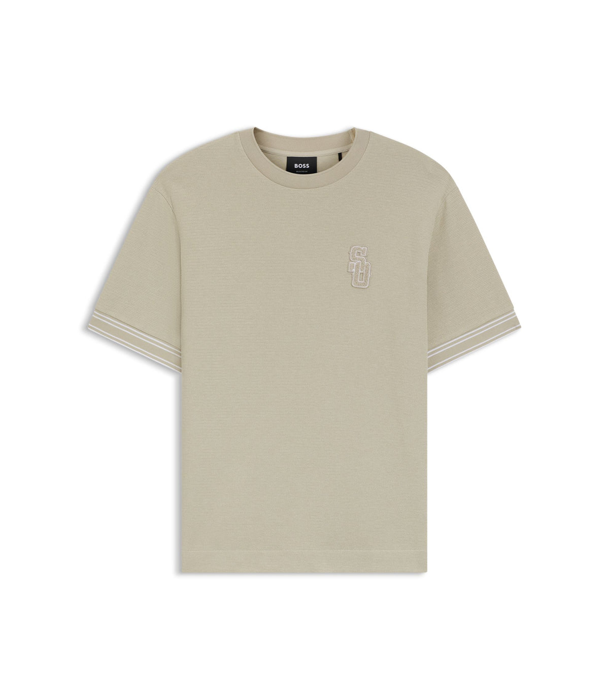 Boss Selected By Shohei Ohtani T Shirt In Cotton Light Beige