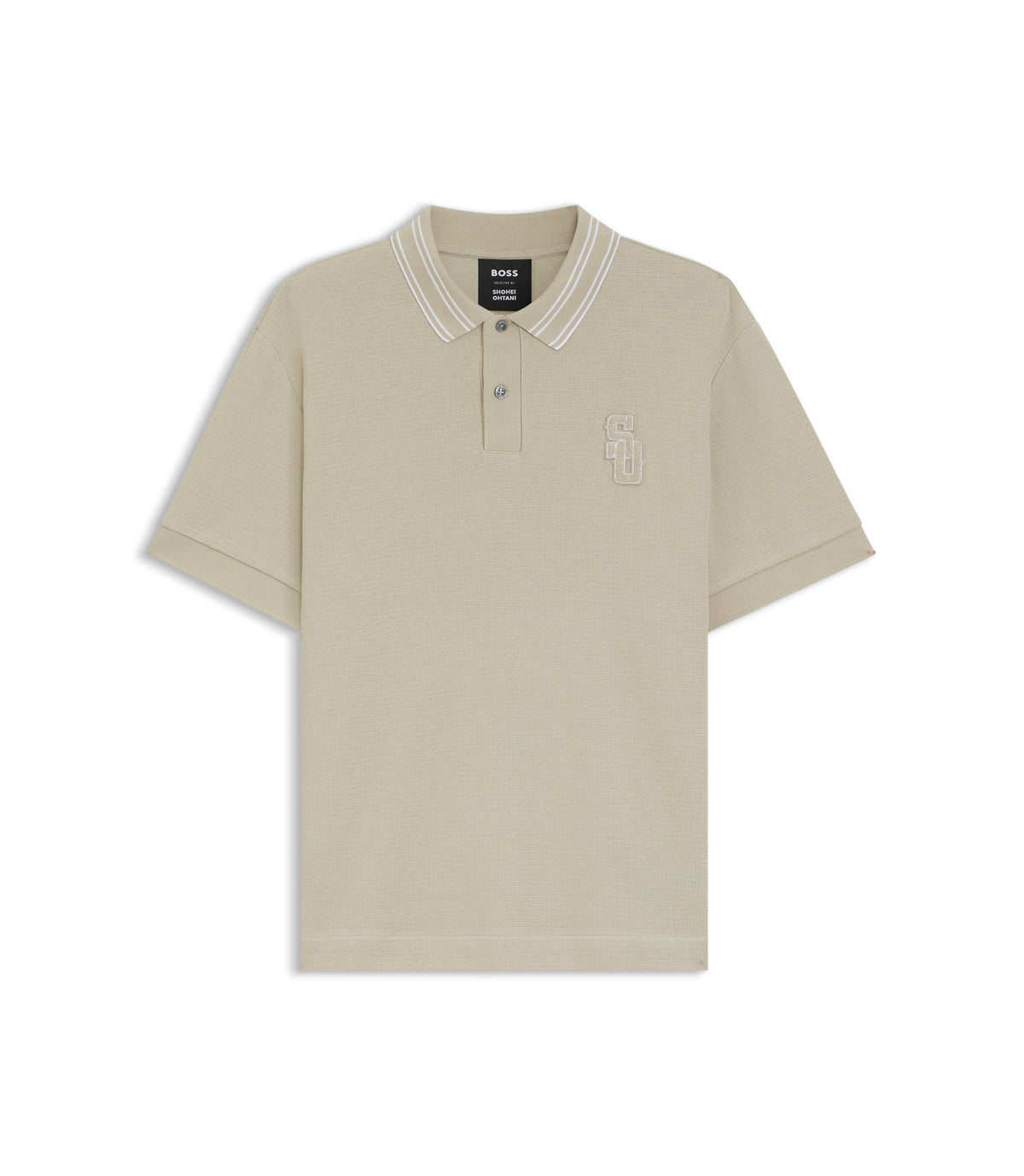 Boss Selected By Shohei Ohtani Relaxed Fit Polo Shirt Light Beige