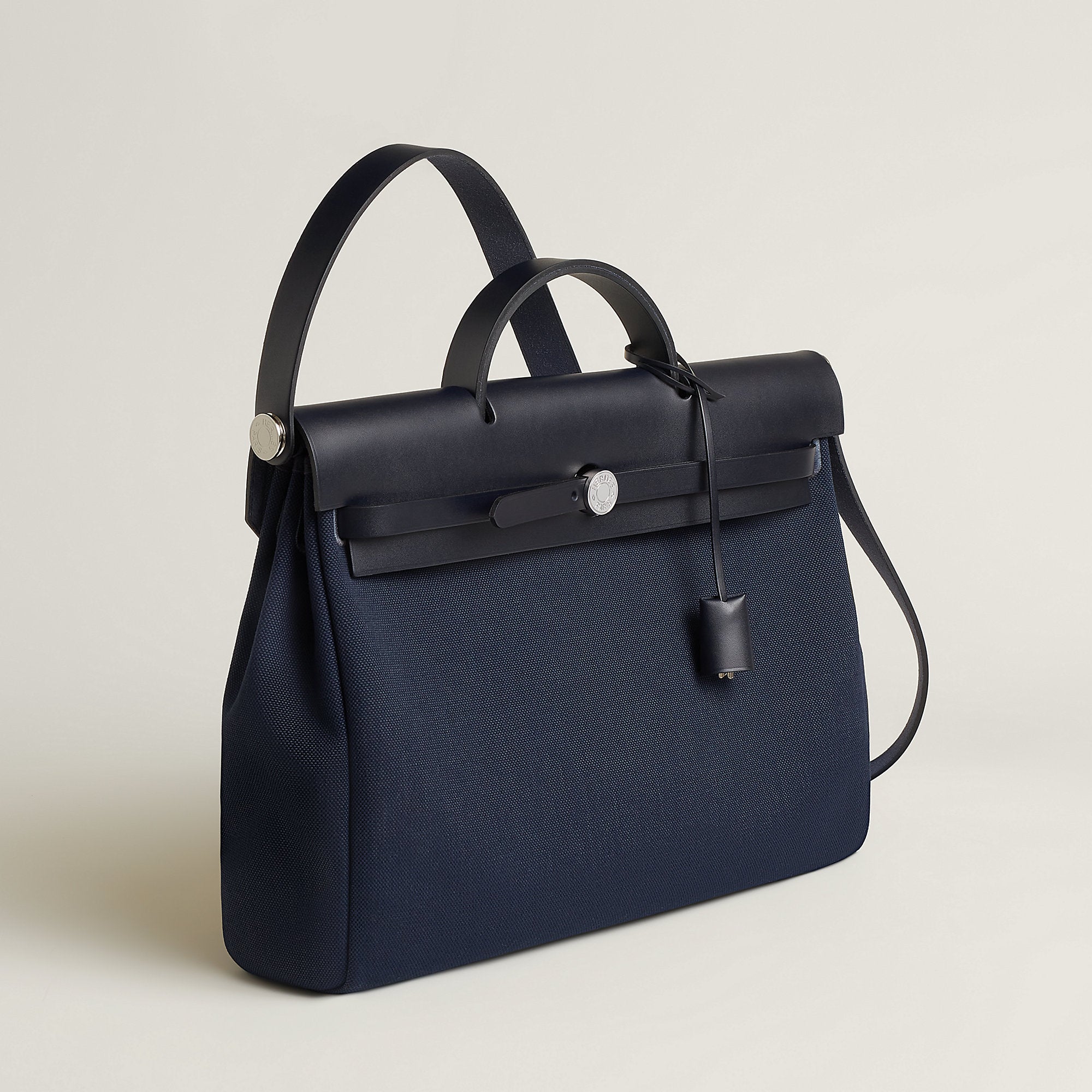 Hermes Herbag Messenger 39 Bag Bleu Marine