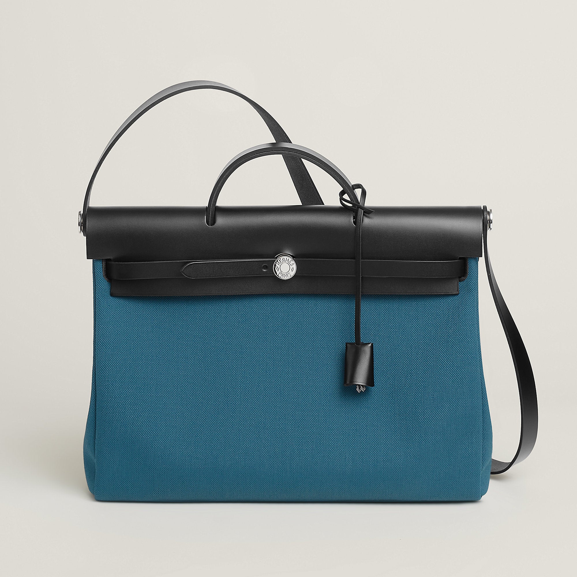 Hermes Herbag Messenger 39 Bag Bleu Thalassa