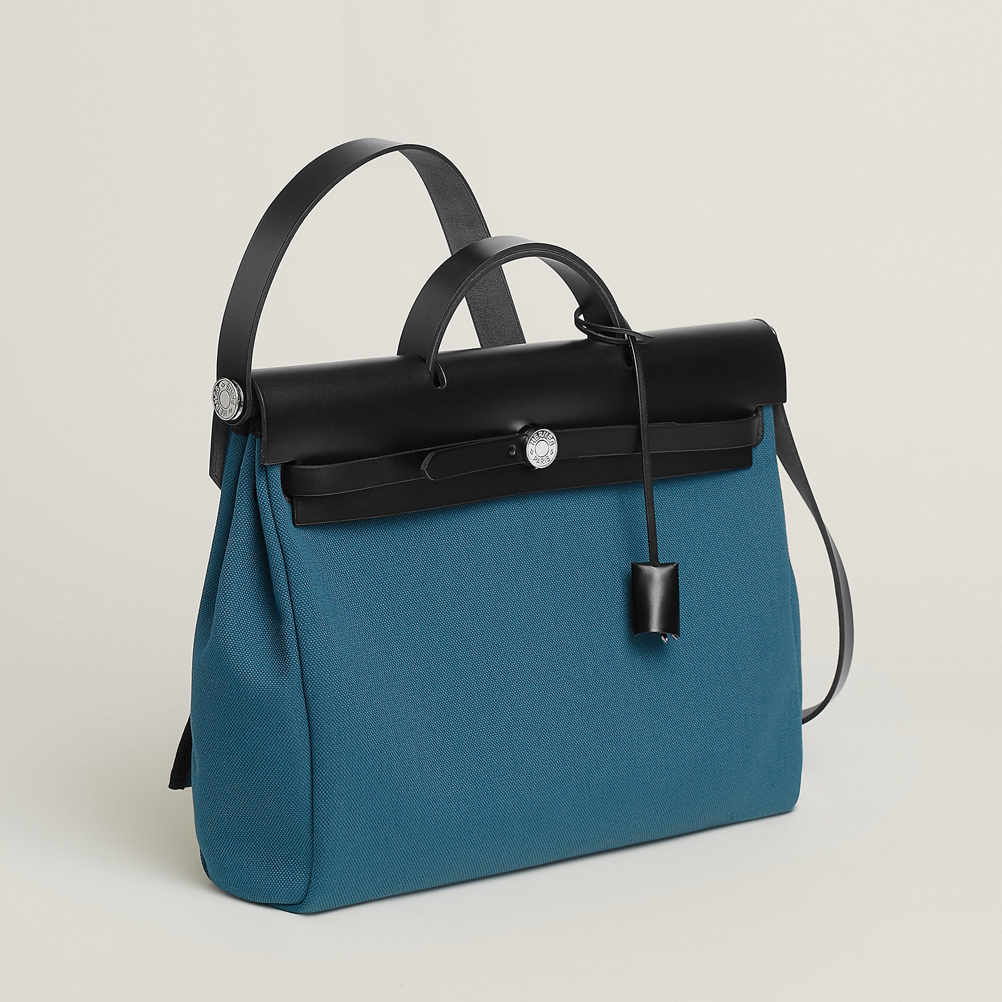 Hermes Herbag Messenger 39 Bag Bleu Thalassa