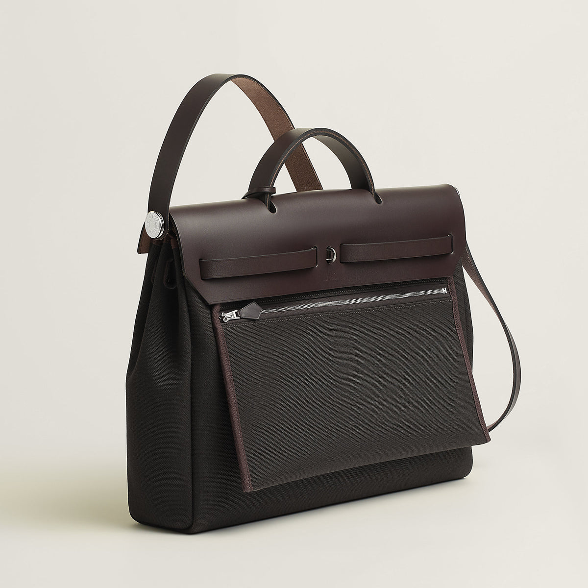 Hermes Herbag Messenger 39 Bag Dark Bronze