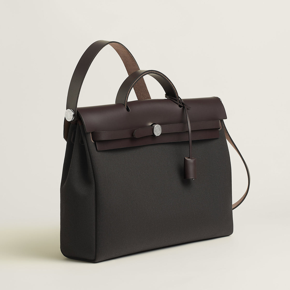 Hermes Herbag Messenger 39 Bag Dark Bronze