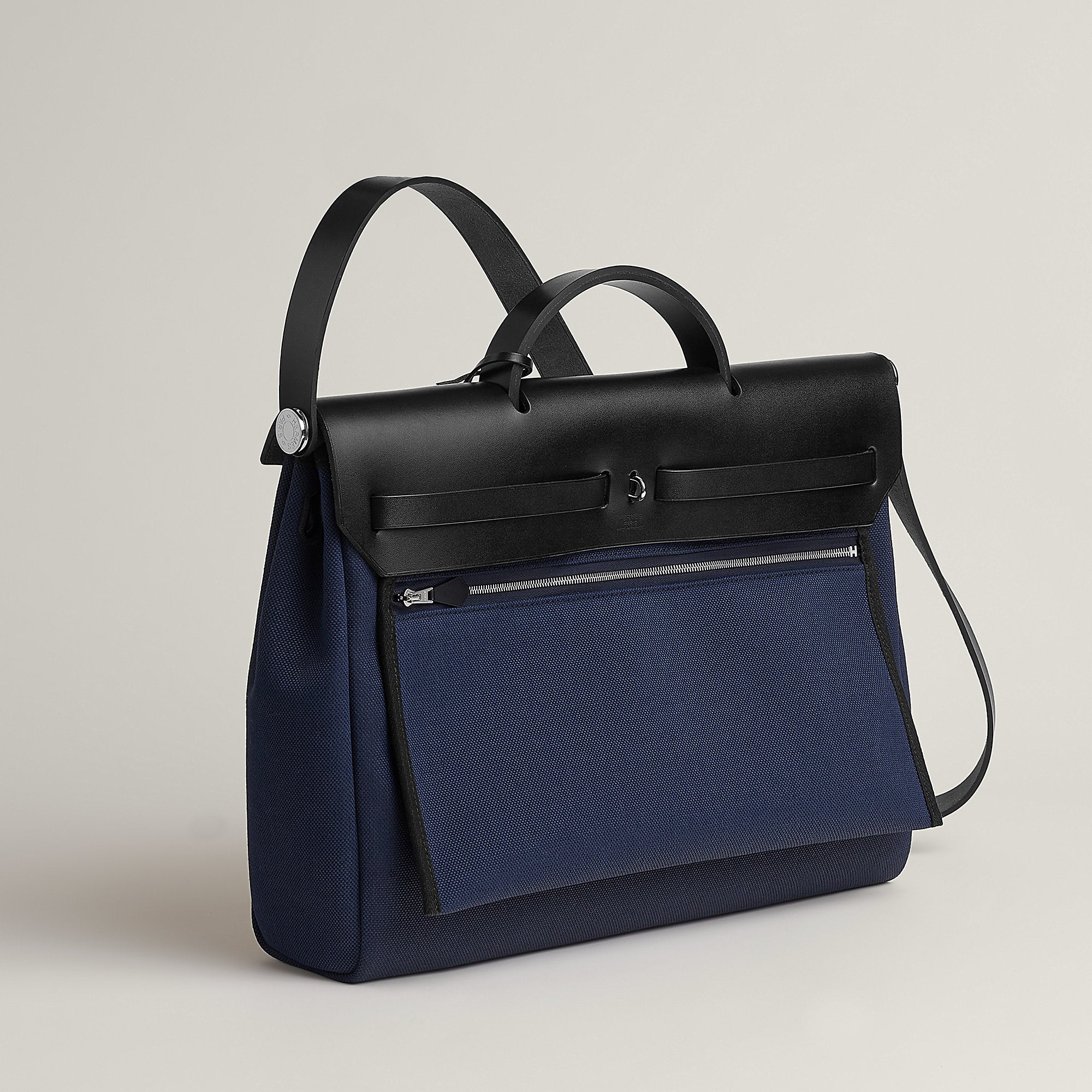 Hermes Herbag Messenger 39 Bag Bleu Marine