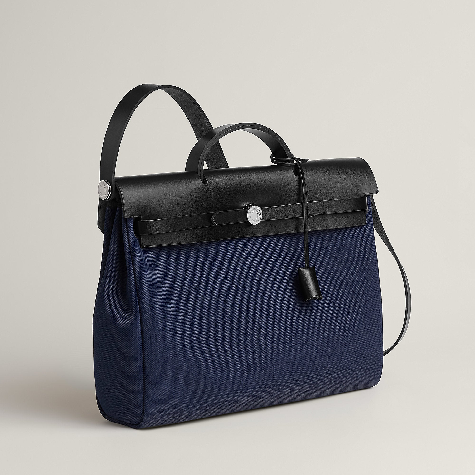 Hermes Herbag Messenger 39 Bag Bleu Marine