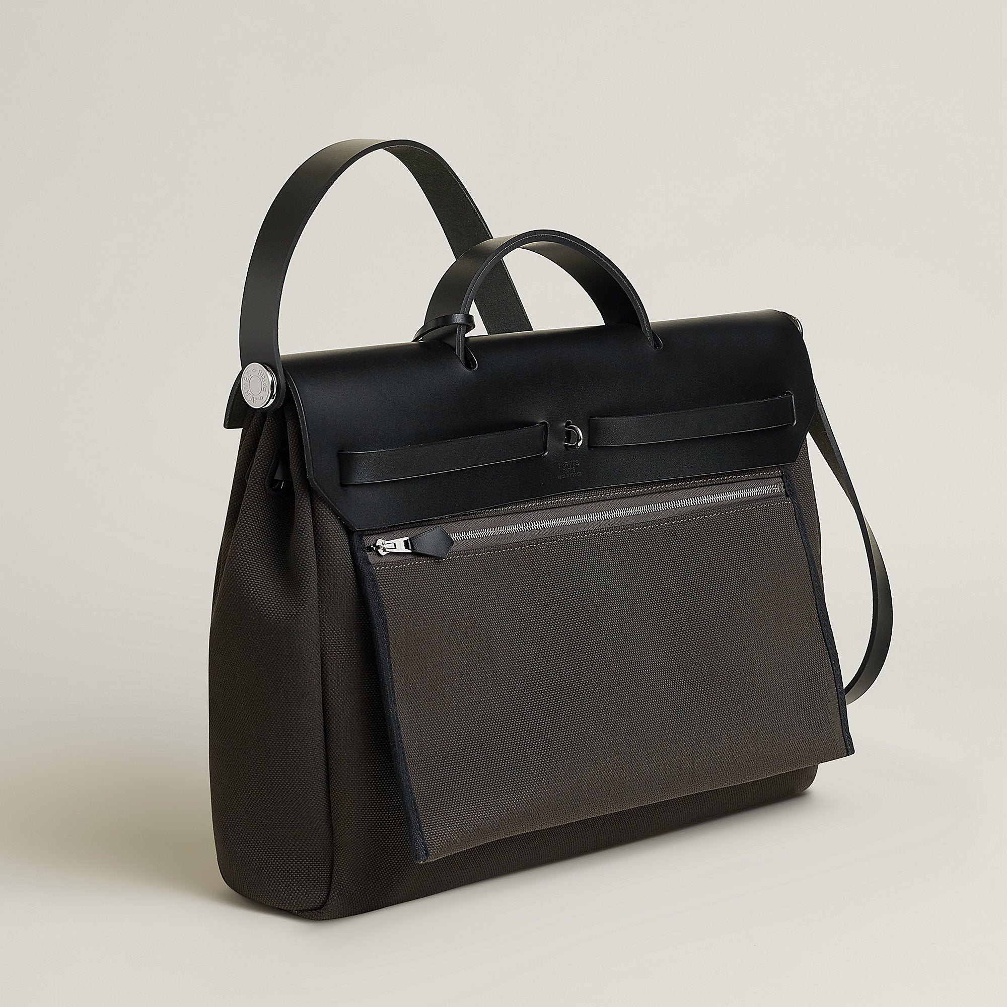 Hermes Herbag Messenger 39 Bag Dark Bronze