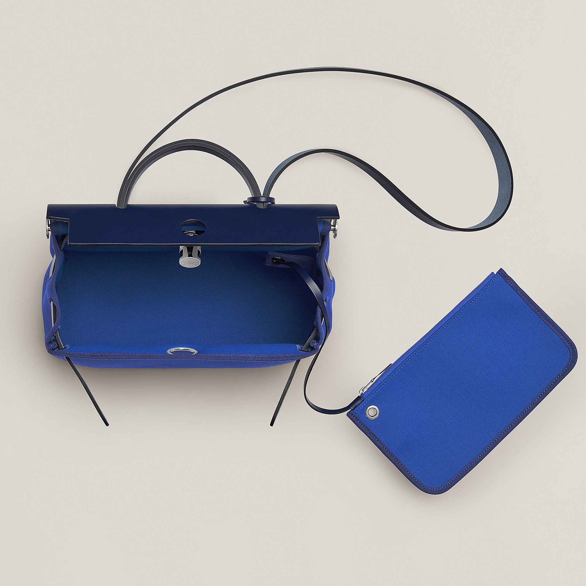 Hermes Herbag Zip 31 Bag Bleu Lectrique