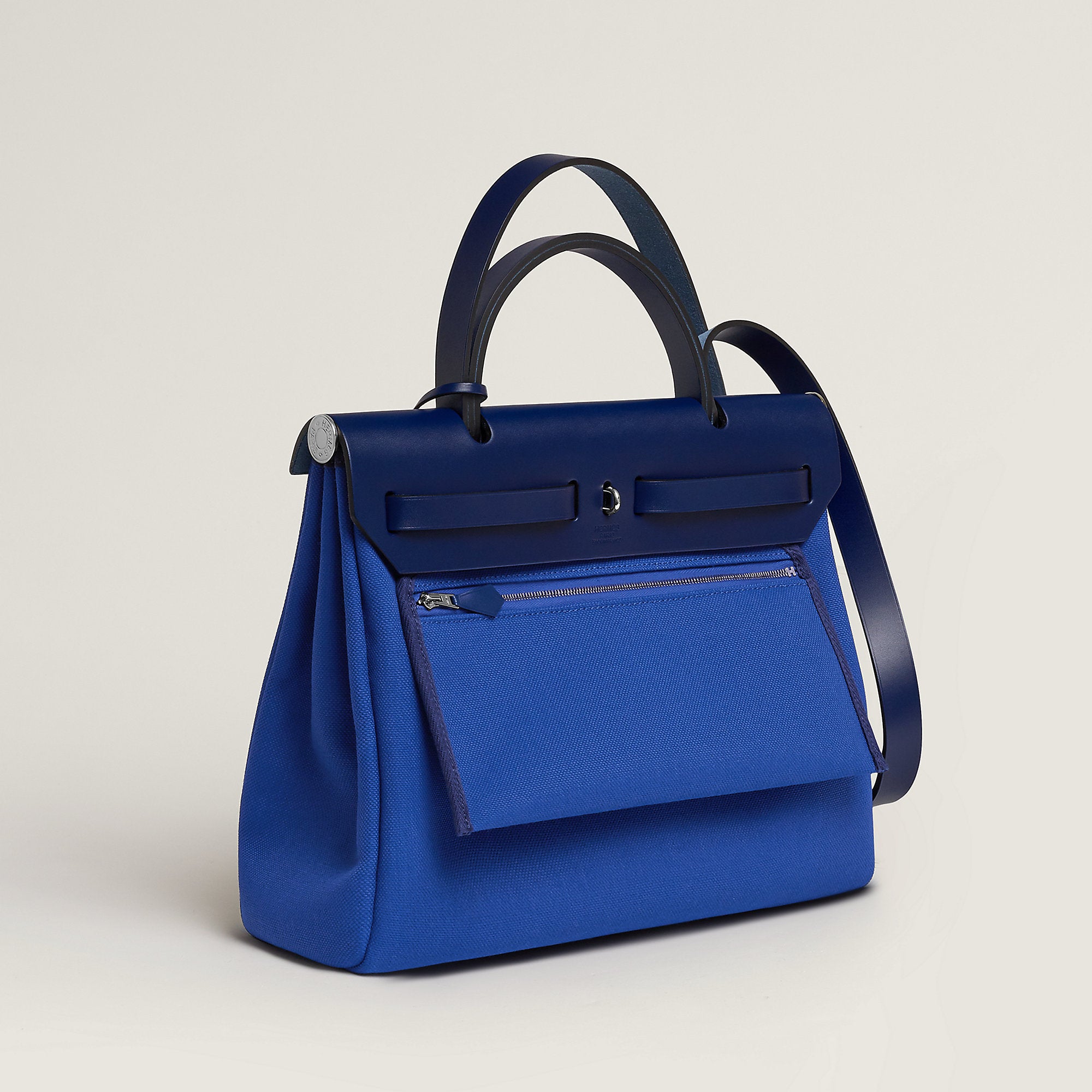 Hermes Herbag Zip 31 Bag Bleu Lectrique