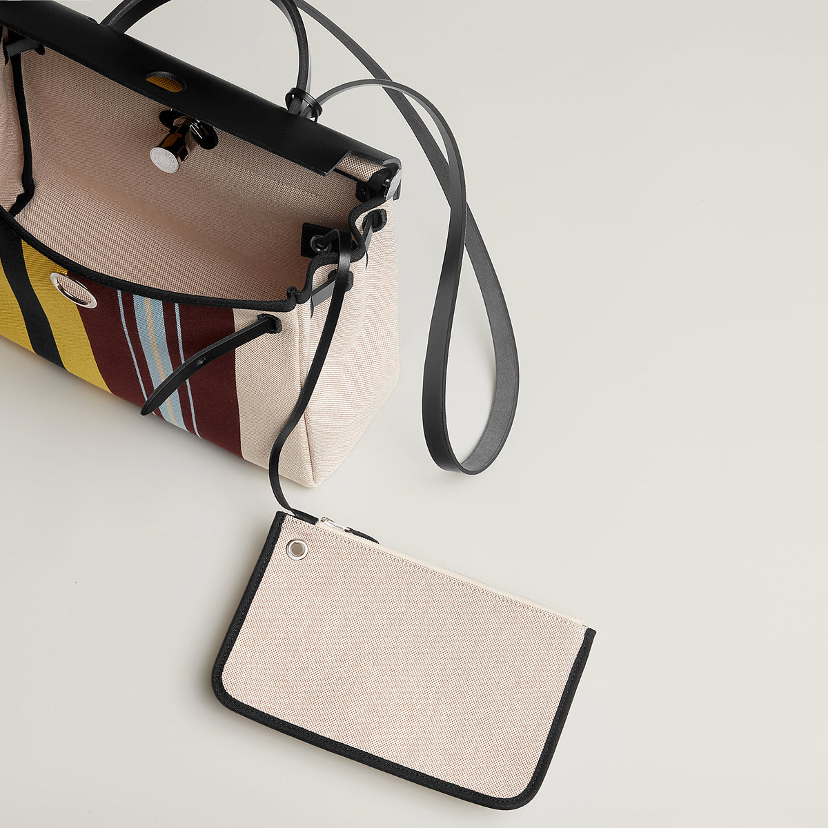 Hermes Herbag Zip 31 Laquered Bag Cru