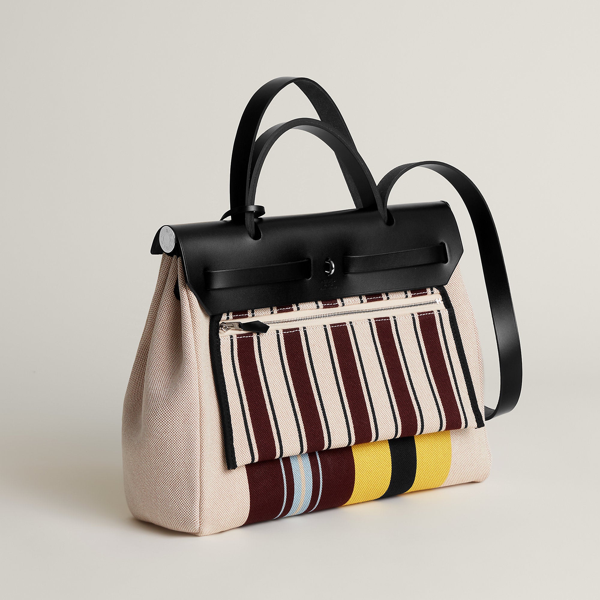 Hermes Herbag Zip 31 Laquered Bag Cru