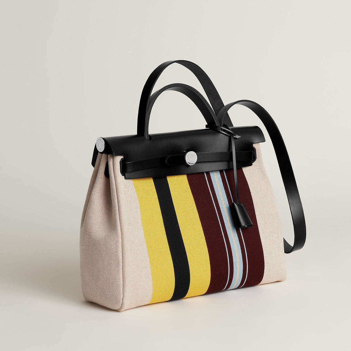 Hermes Herbag Zip 31 Laquered Bag Cru