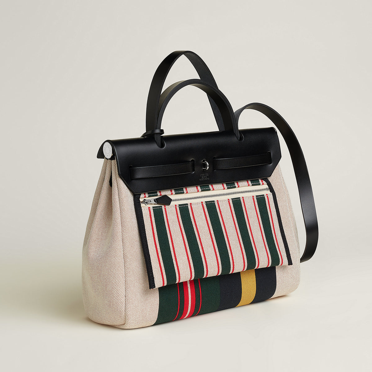 Hermes Herbag Zip 31 Laquered Bag Cru