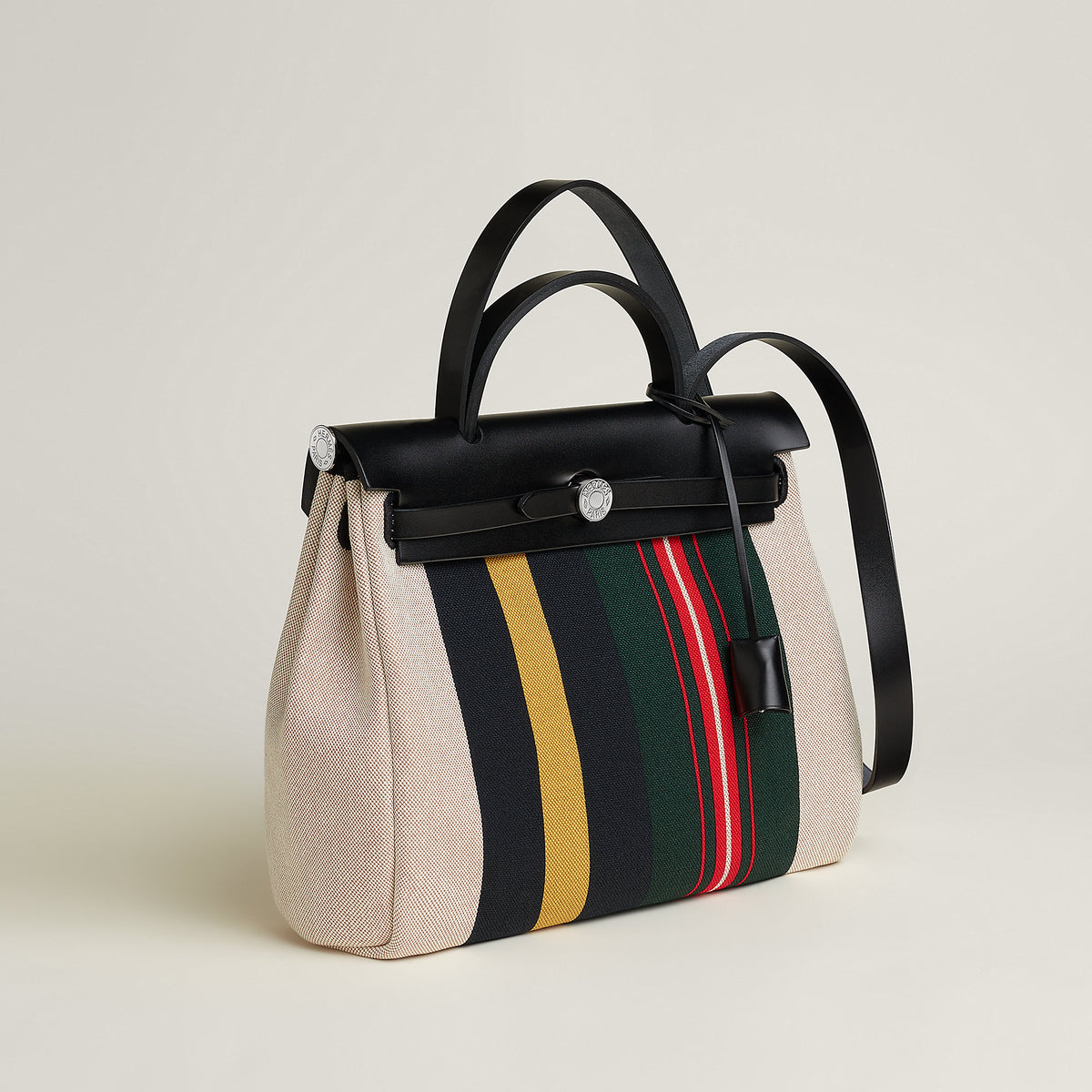 Hermes Herbag Zip 31 Laquered Bag Cru
