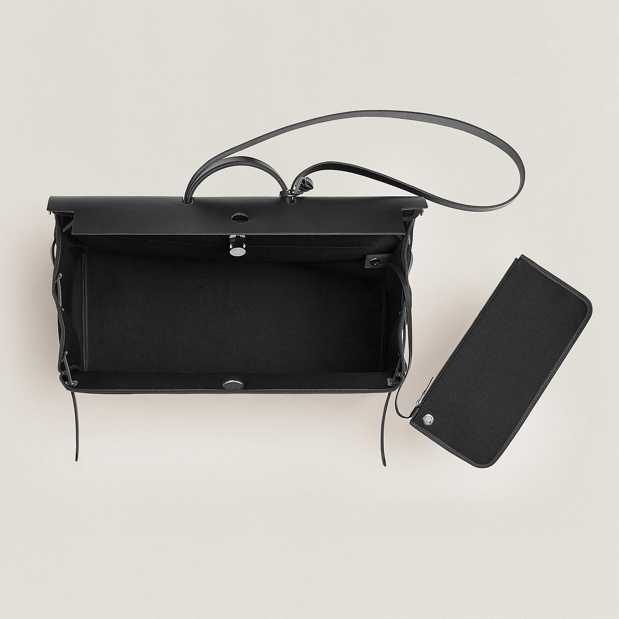 Hermes Herbag Zip Cabine Bag Noir