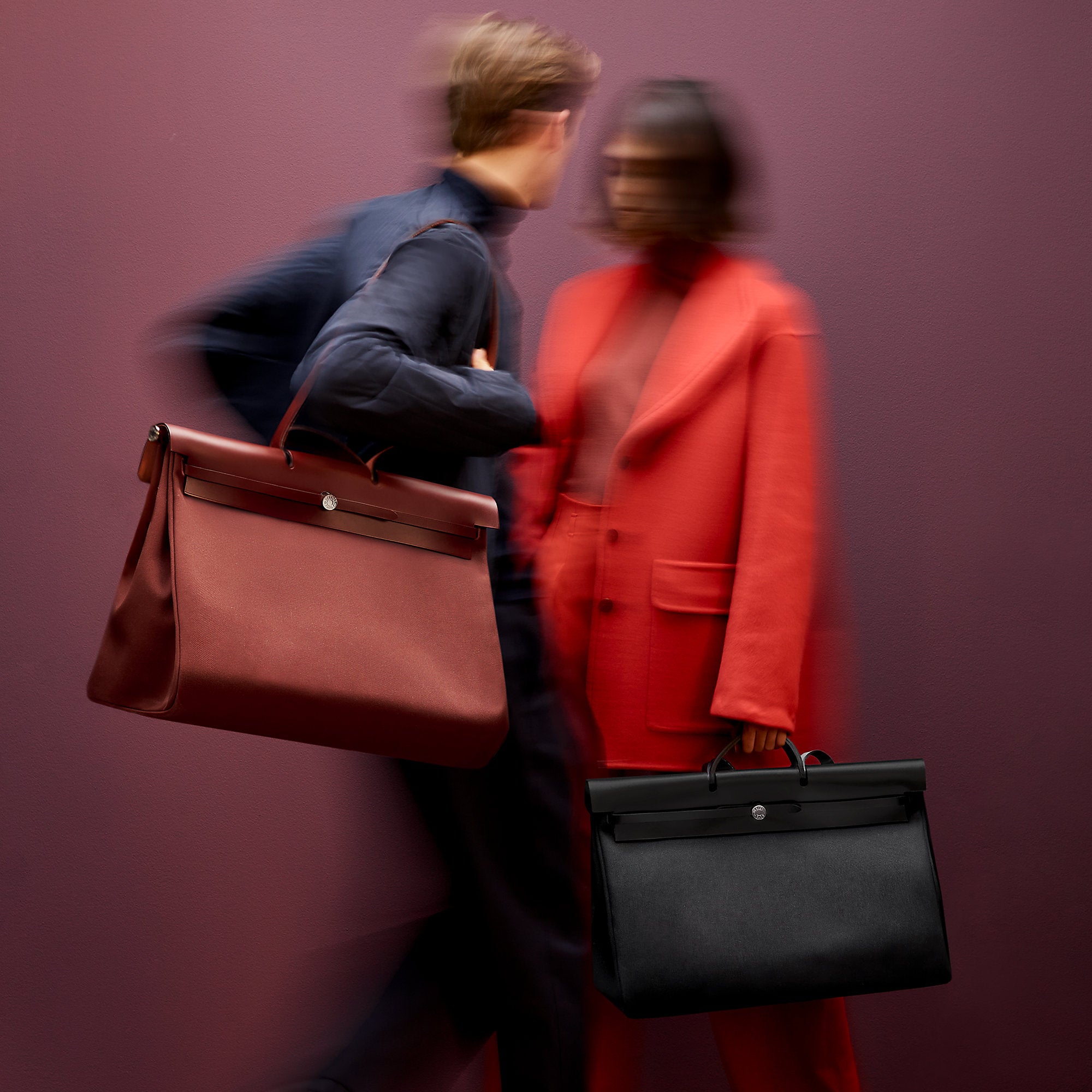 Hermes Herbag Zip Cabine Bag Noir