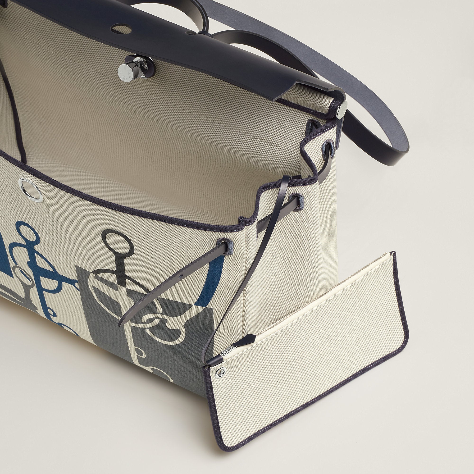 Hermes Herbag Zip Cabine Bag Indigo