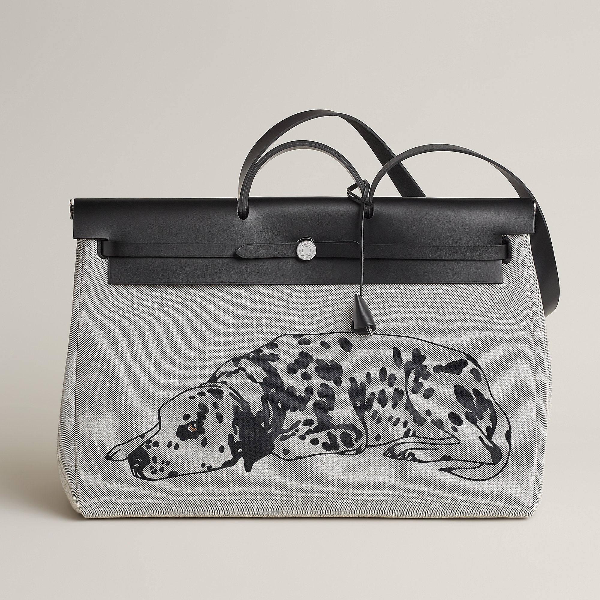 Hermes Herbag Zip Cabine Bag Gris Platine