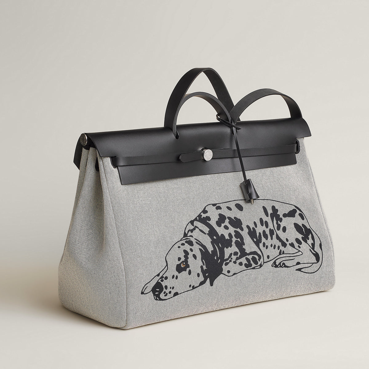 Hermes Herbag Zip Cabine Bag Gris Platine