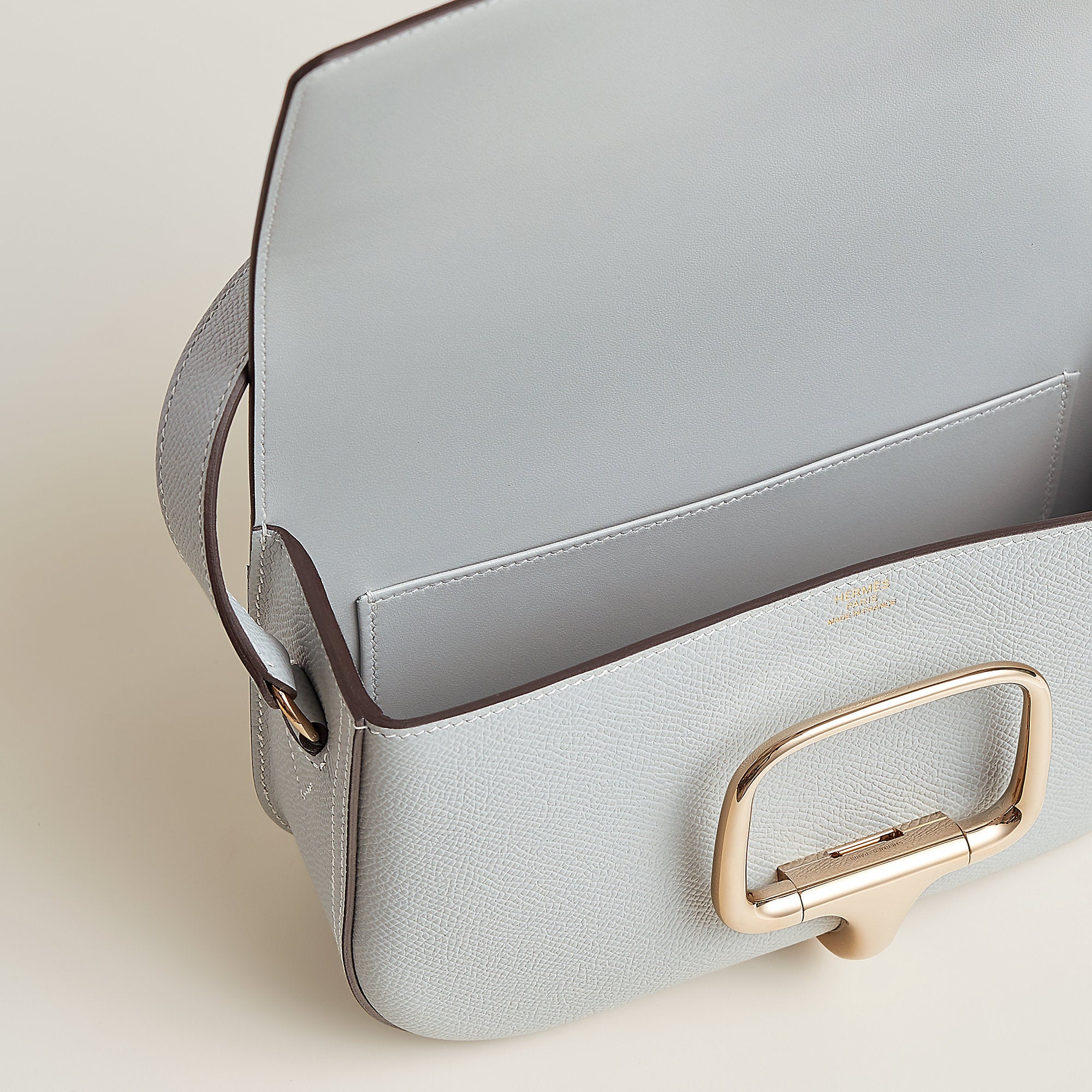 Hermes Della Cavalleria Elan Bag Bleu Glacier
