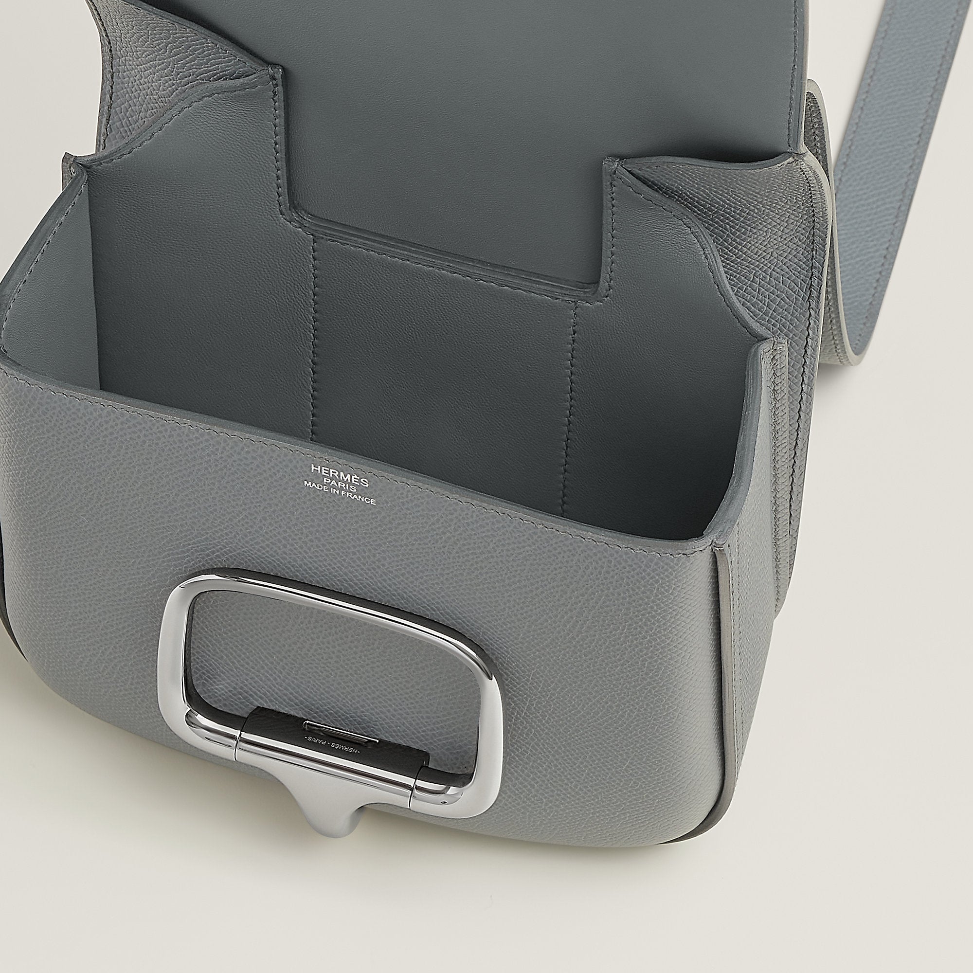 Hermes Della Cavalleria Mini Bag Ii Gris Pantin