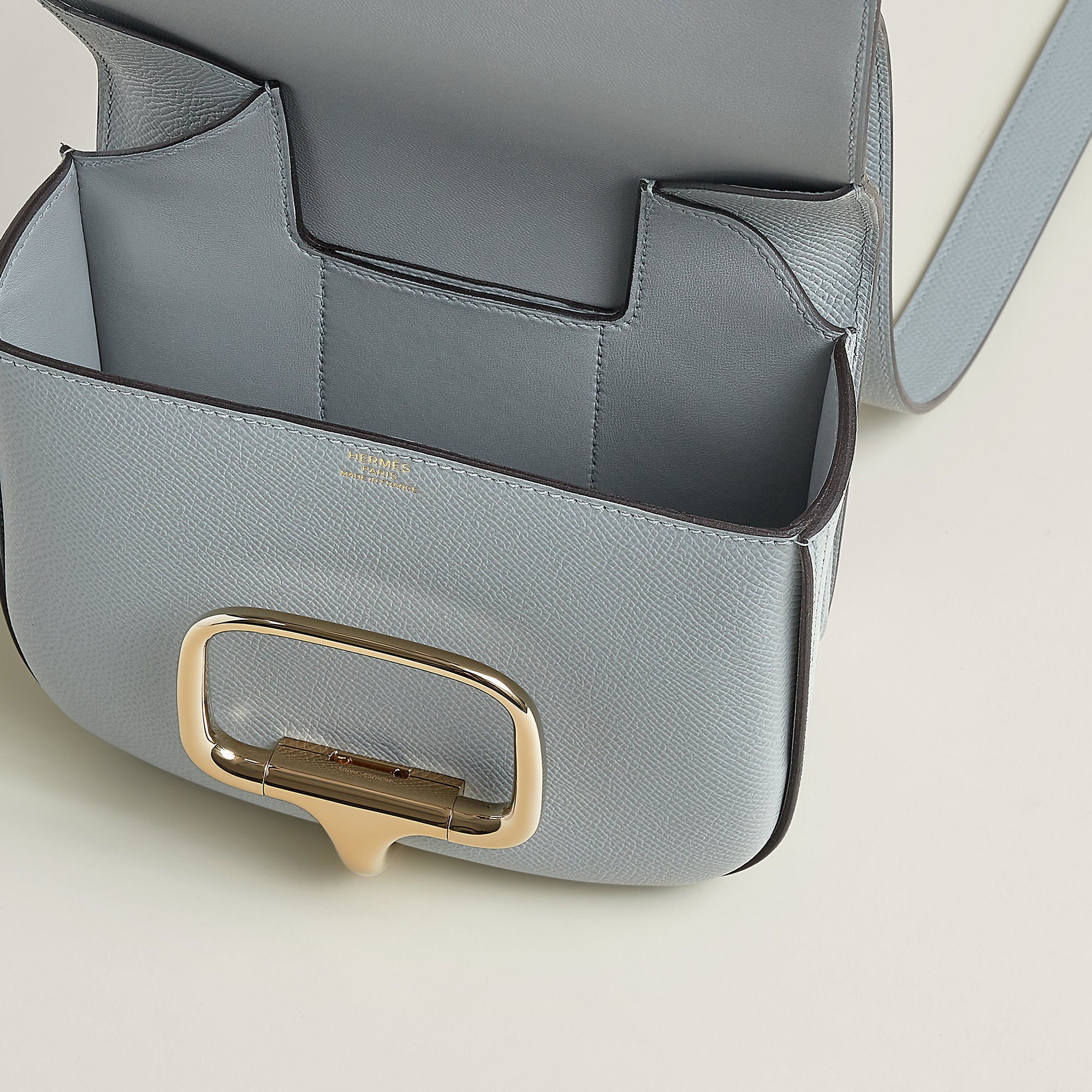 Hermes Della Cavalleria Mini Bag Ii Bleu Glacier