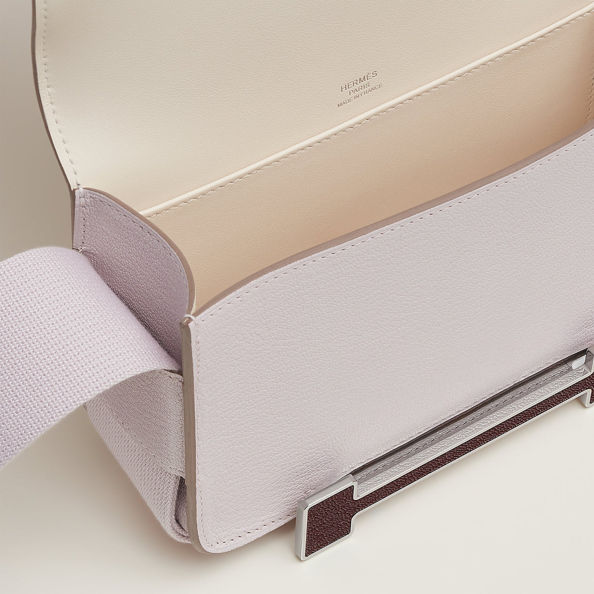 Hermes Geta Bag Mauve Ple