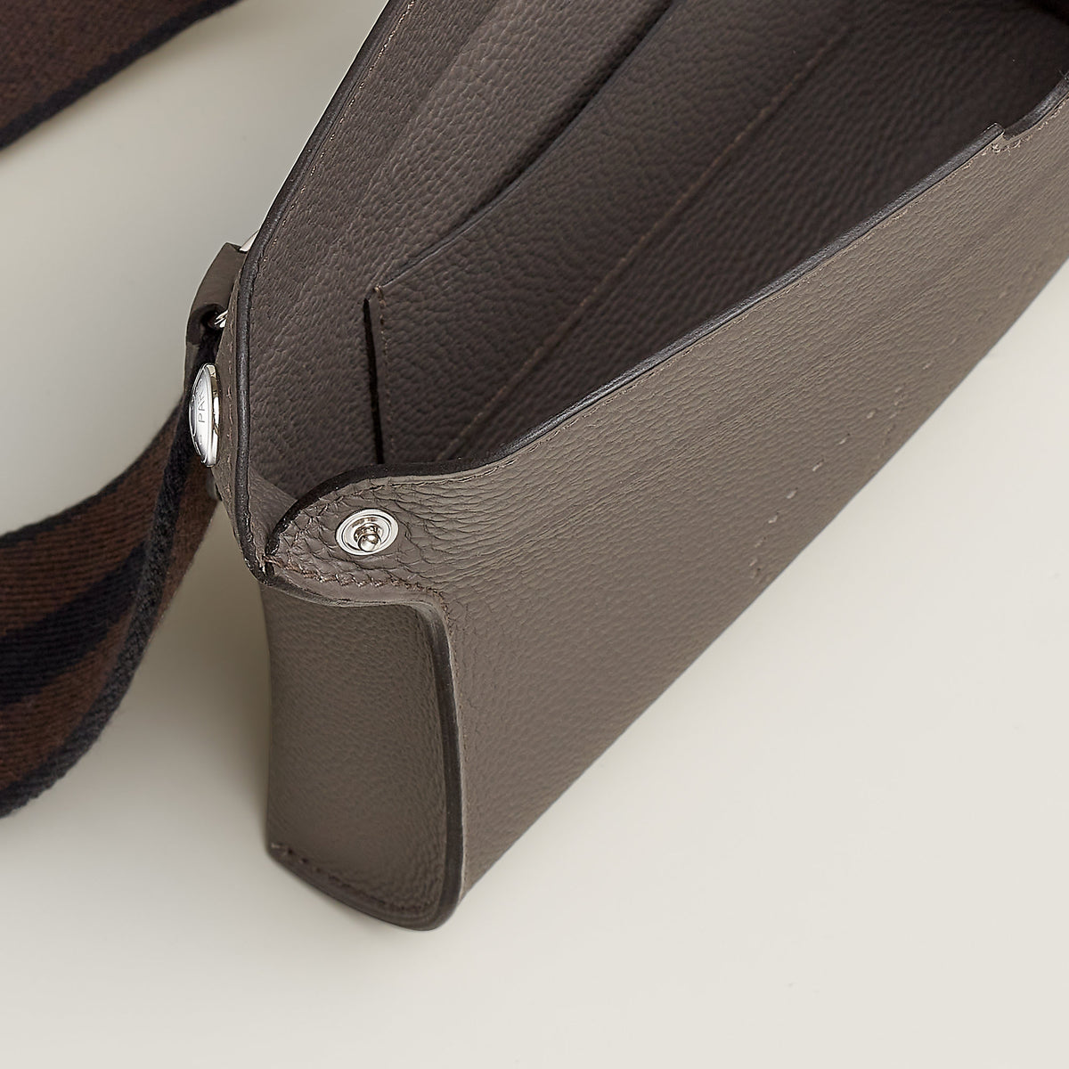 Hermes Videpoches Bag Gris Tain