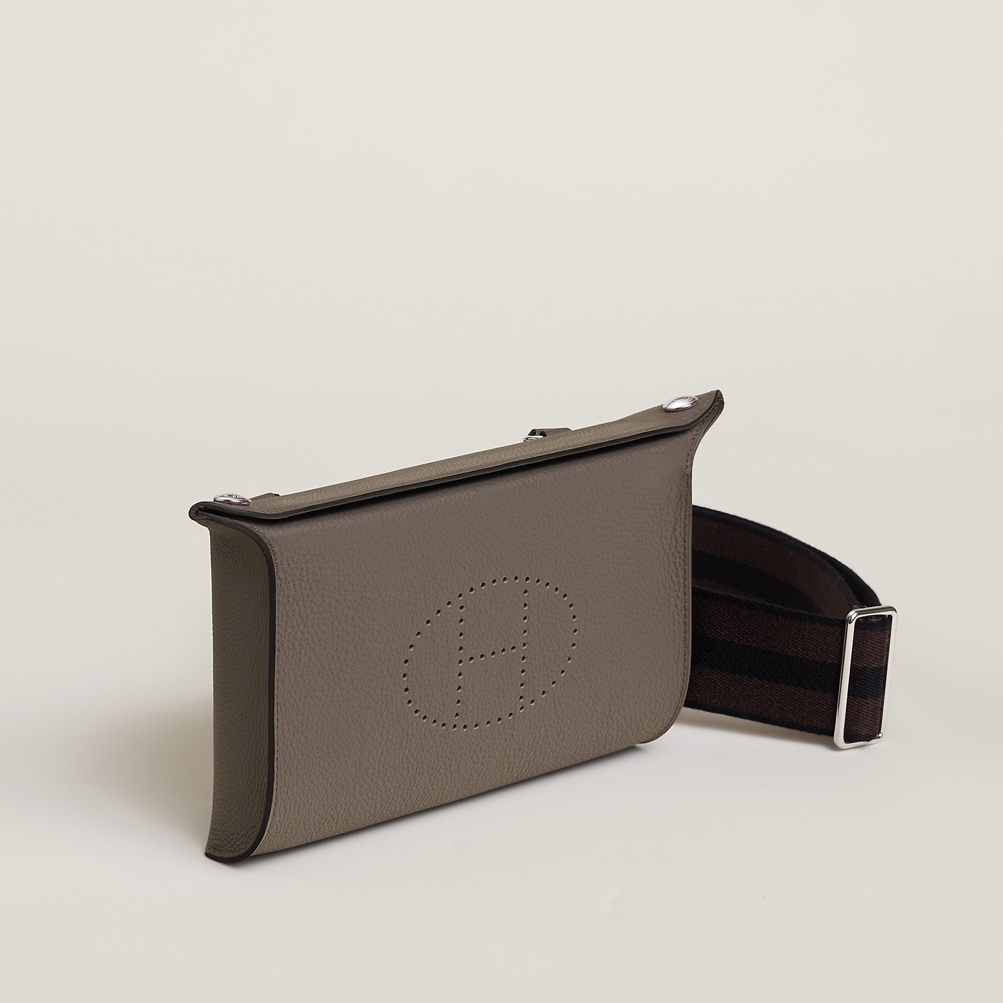 Hermes Videpoches Bag Gris Tain