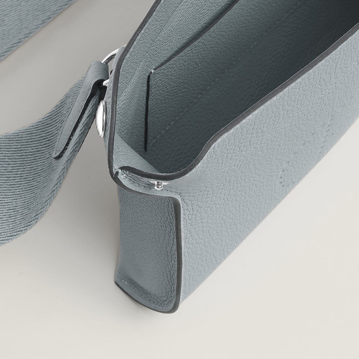 Hermes Videpoches Bag Bleu Glacier