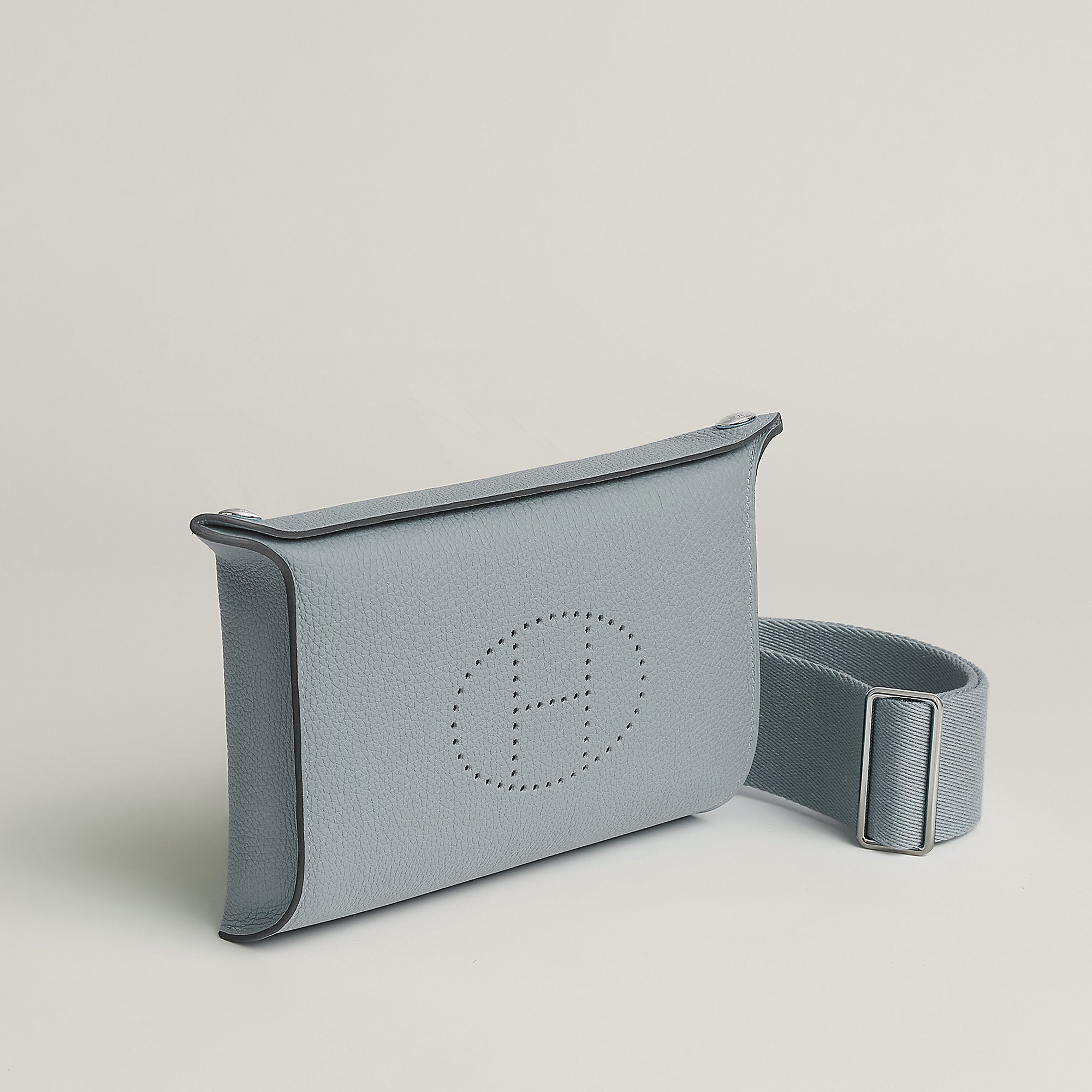Hermes Videpoches Bag Bleu Glacier
