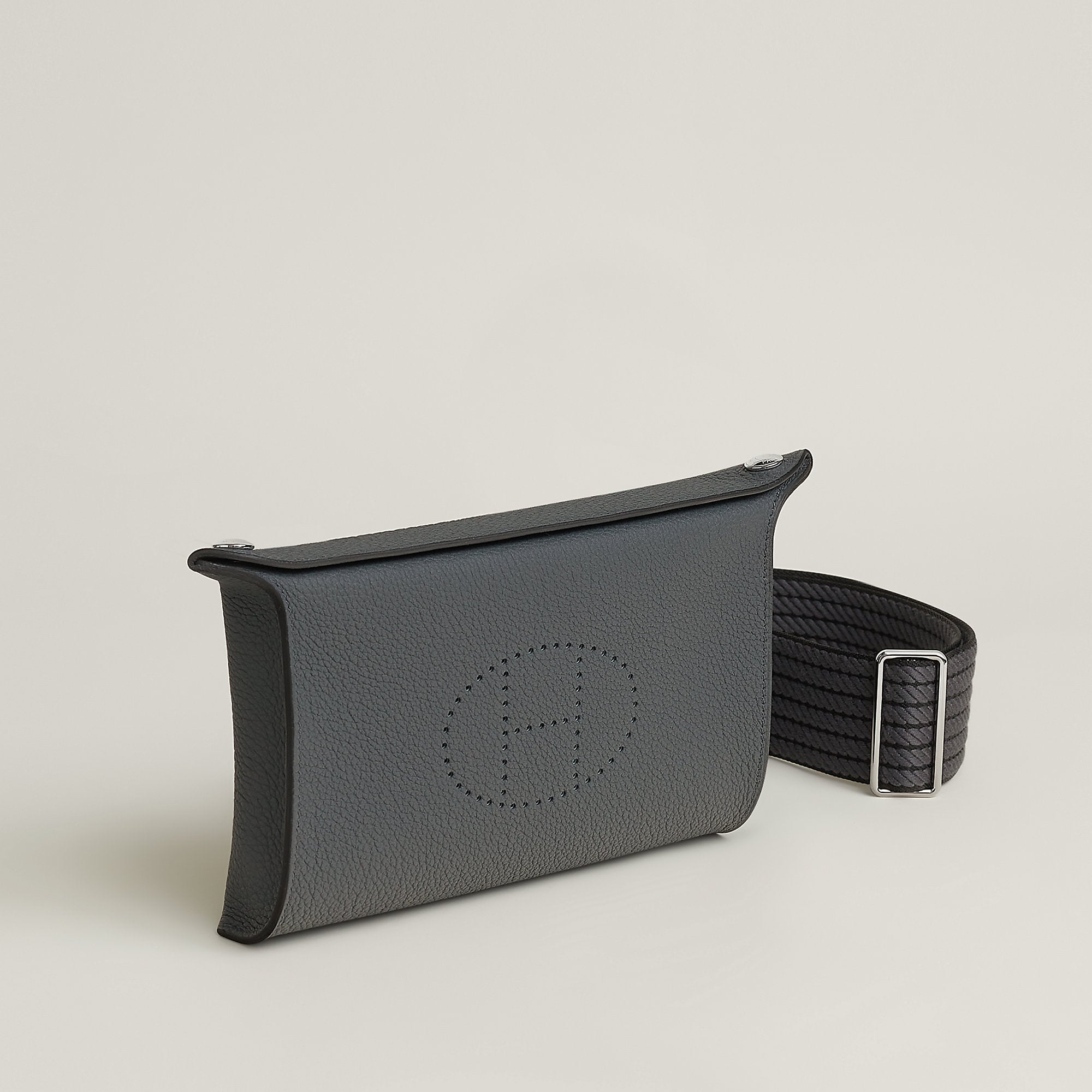 Hermes Herms Videpoches Bag Gris Misty