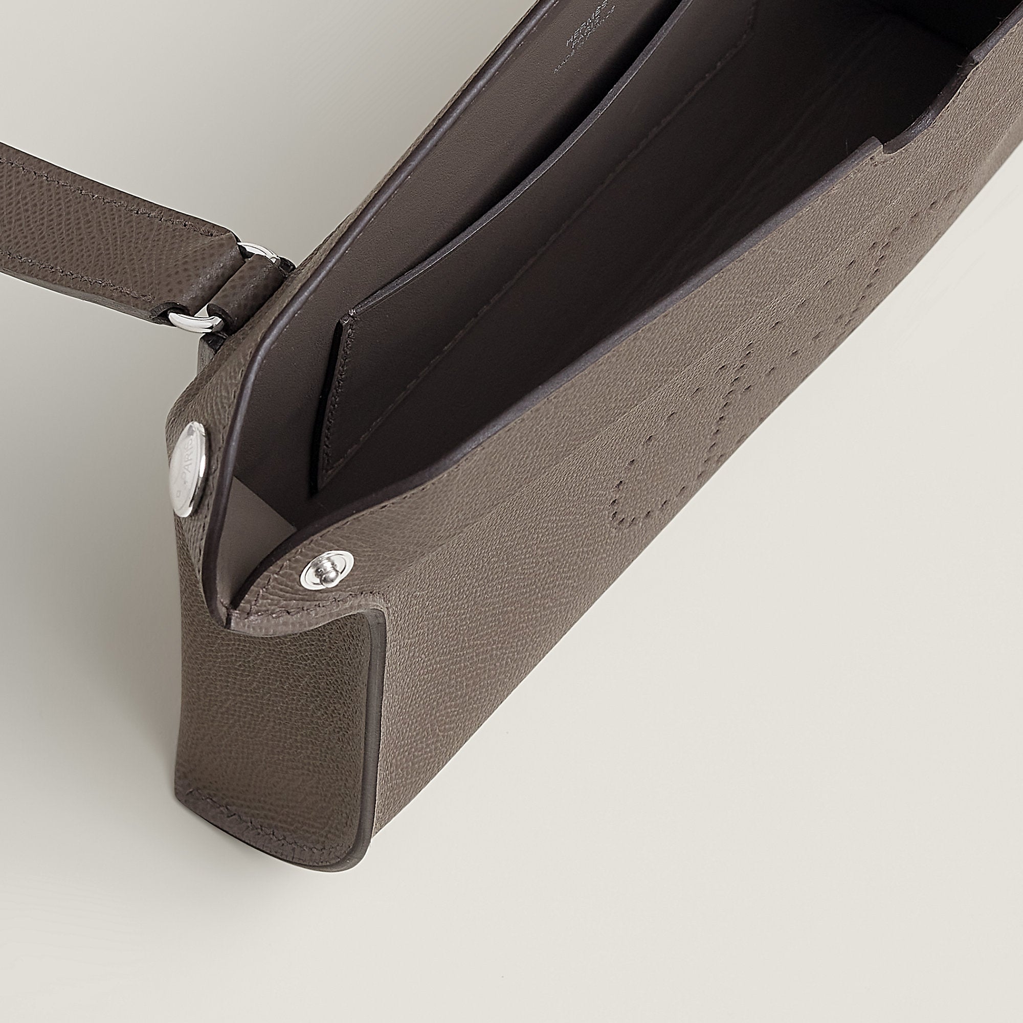 Hermes Videpoches Bag Gris Tain